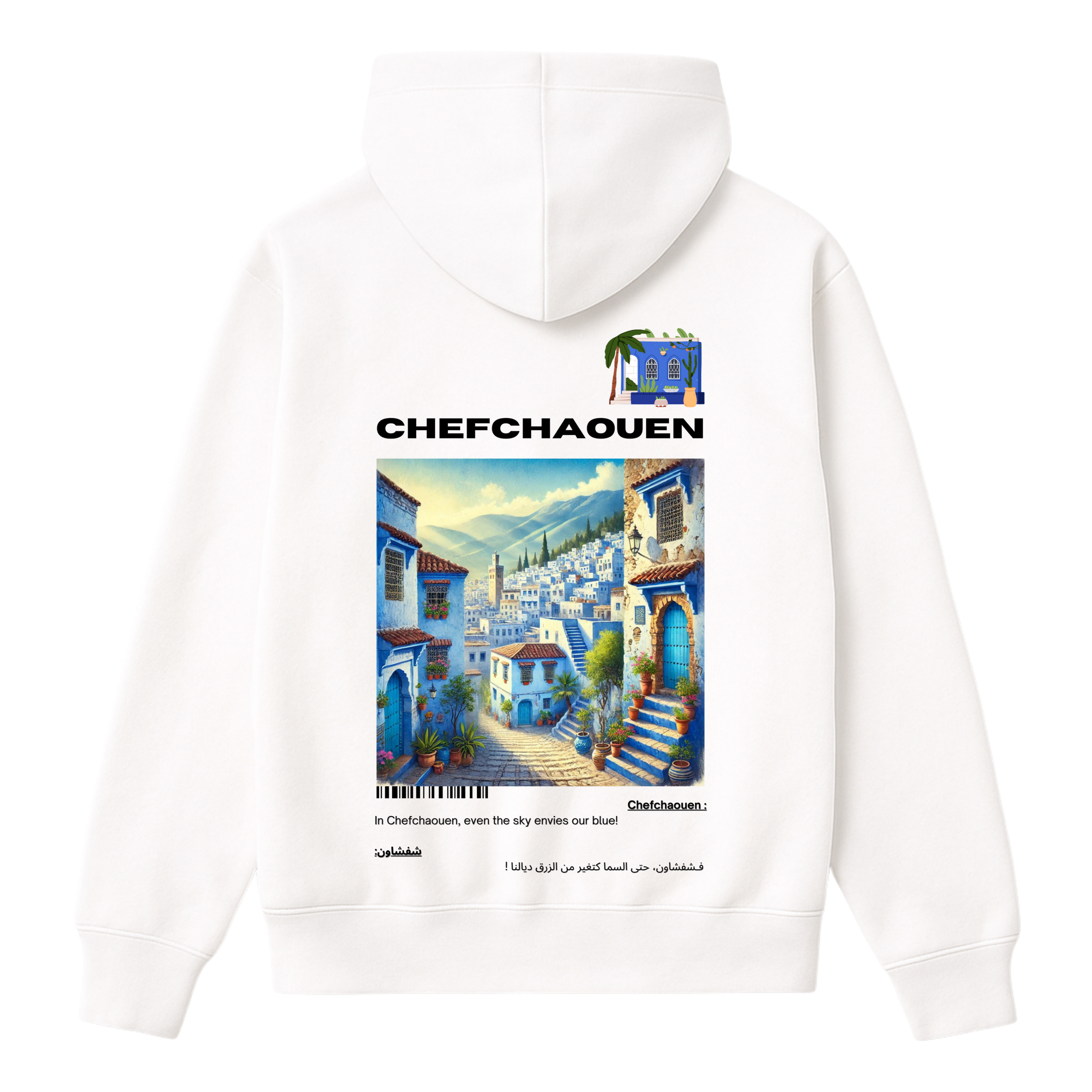 OverSize "CHEFCHAOUEN" Hoodie / BELDI_CITIES Collection