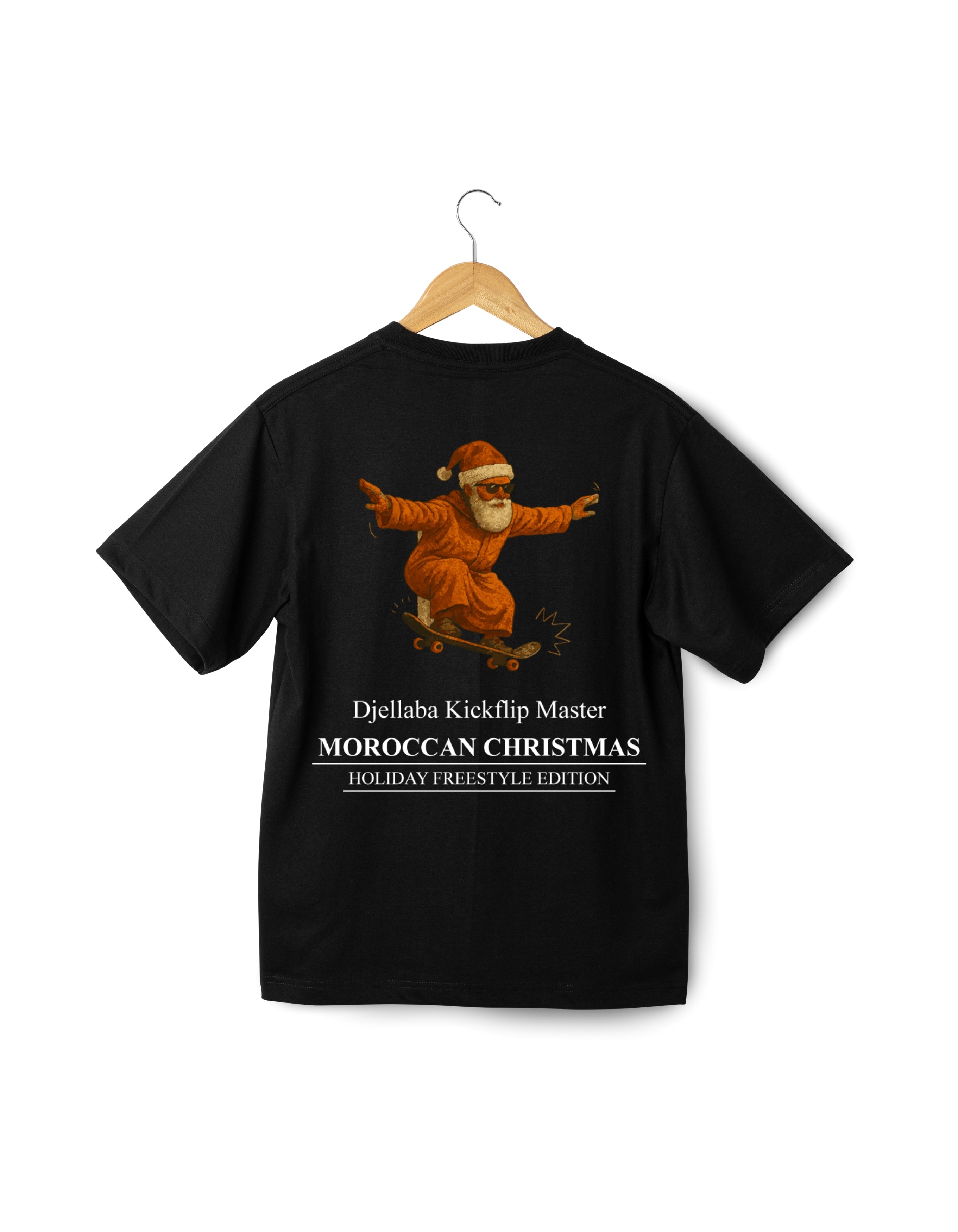 OverSize "SANTA KICKFLIP" T-shirt / MOROCCAN CHRISTMAS Collection