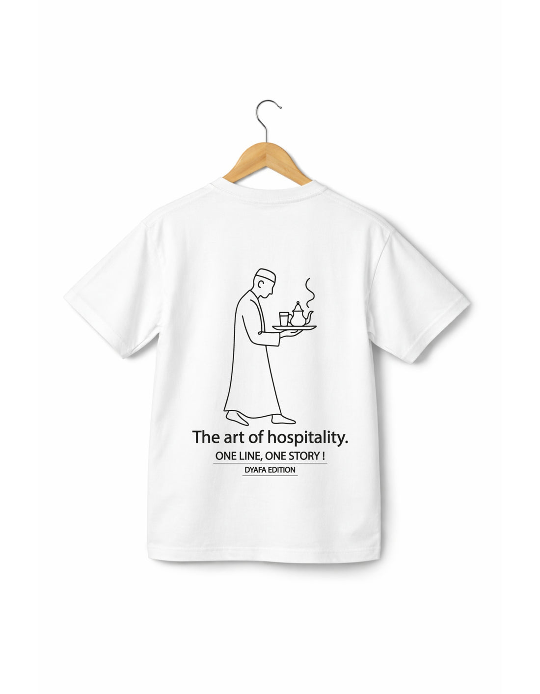 OverSize "HOSPITALITY" T-shirt / ONE LINE ONE STORY Collection