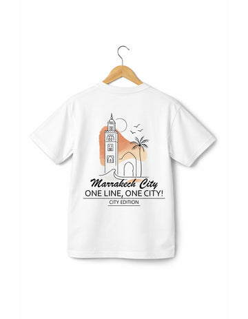 OverSize "MARRAKECH" T-shirt / ONE LINE ONE CITY Collection