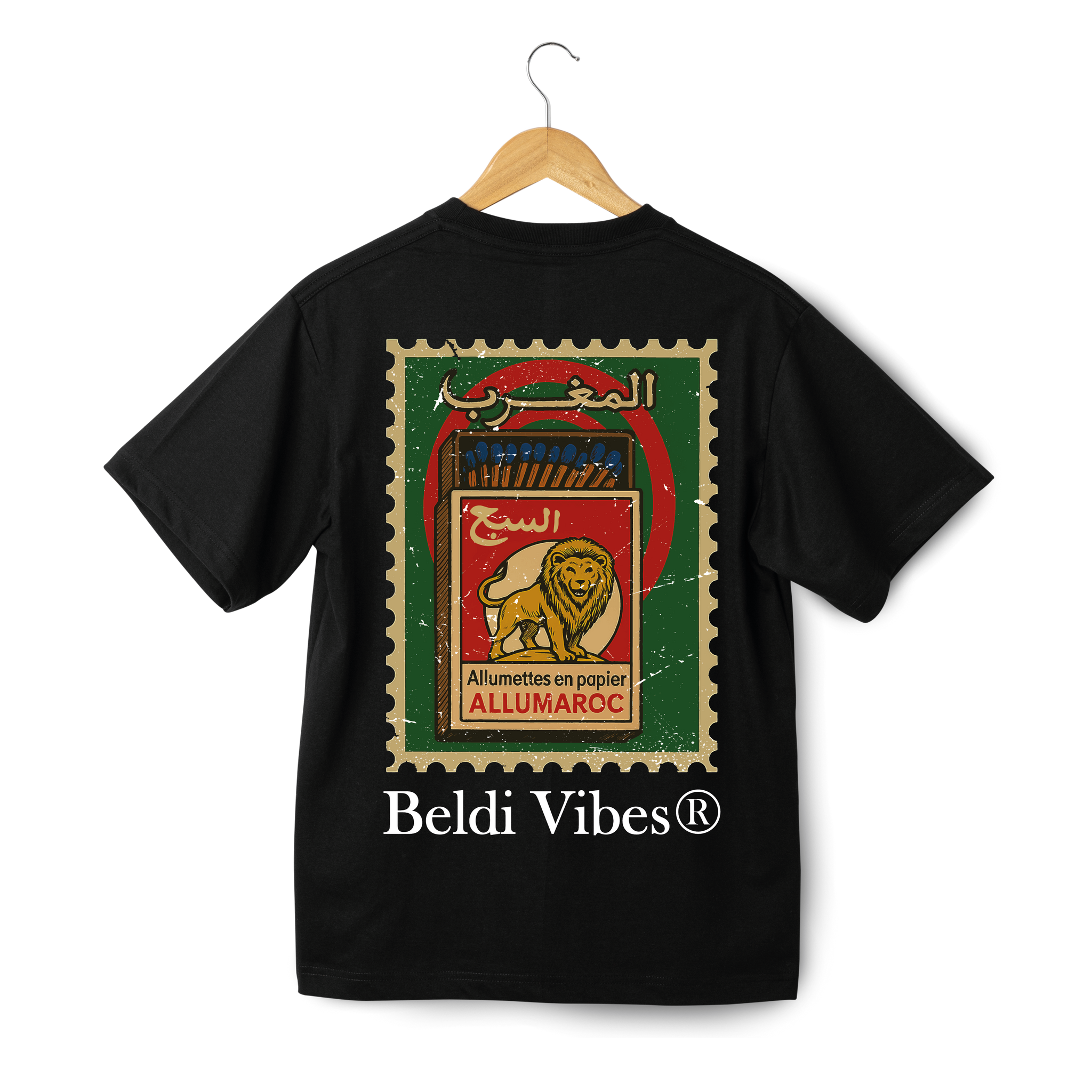 OverSize "ALUMETTES SBE3" T-shirt / MOROCCAN NOSTALGIA Collection