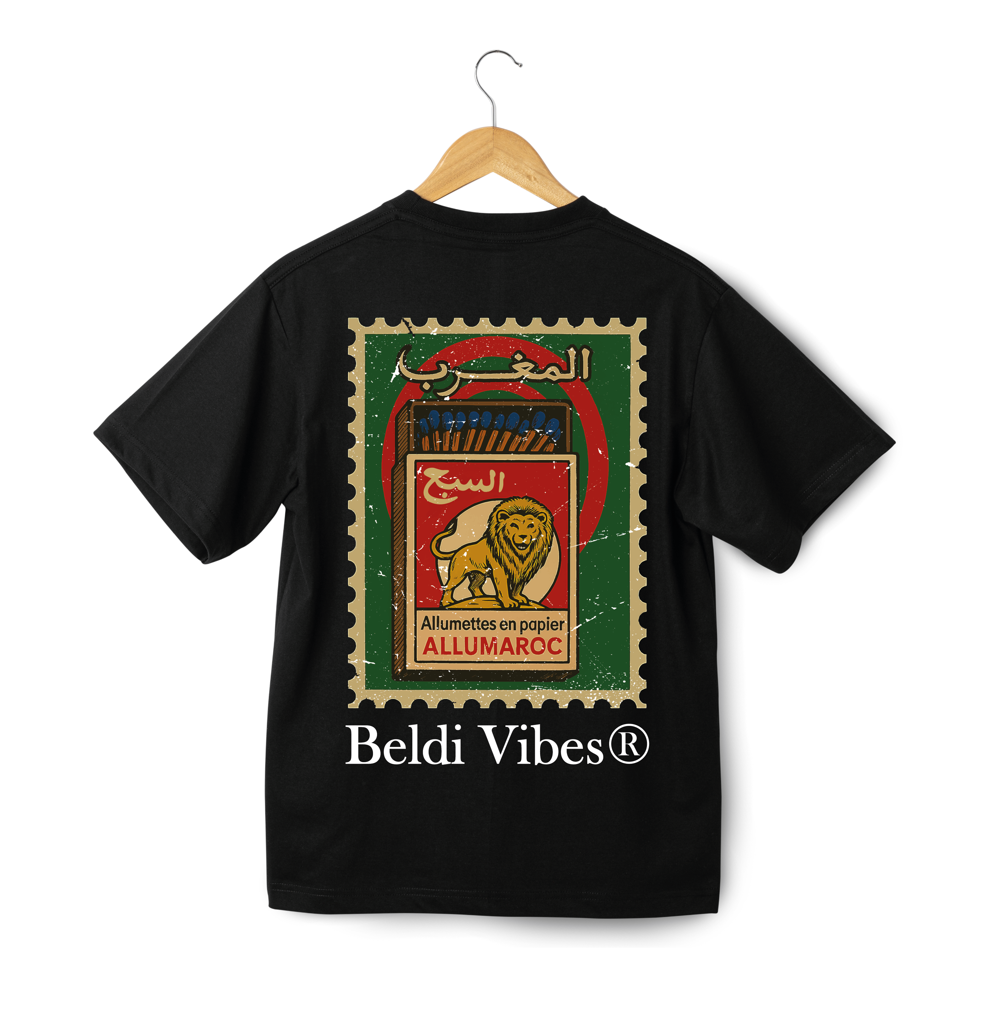 OverSize "ALUMETTES SBE3" T-shirt / MOROCCAN NOSTALGIA Collection