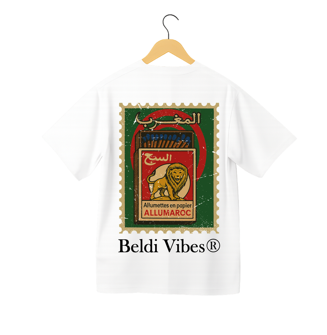OverSize "ALUMETTES SBE3" T-shirt / MOROCCAN NOSTALGIA Collection