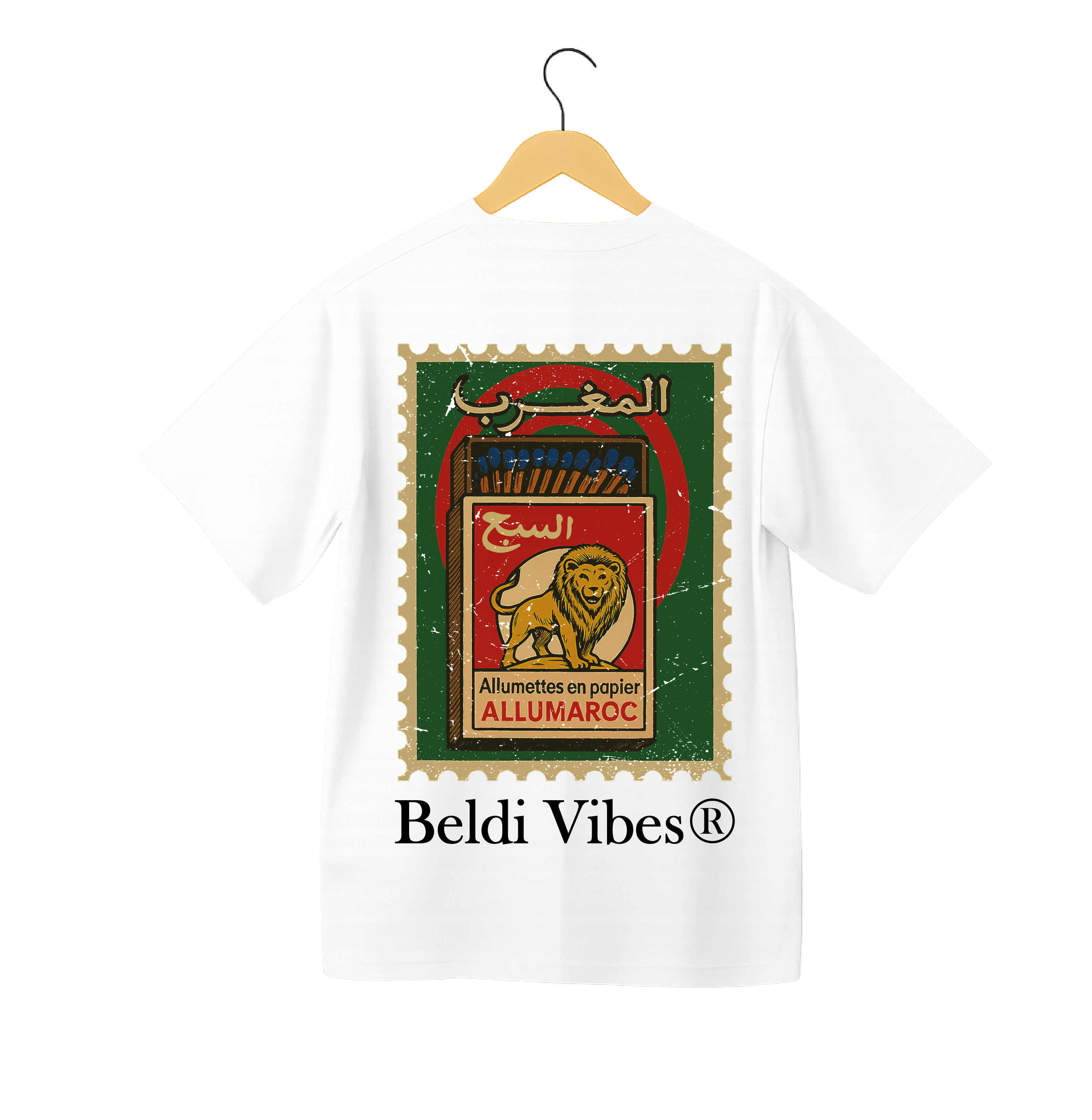 OverSize "ALUMETTES SBE3" T-shirt / MOROCCAN NOSTALGIA Collection