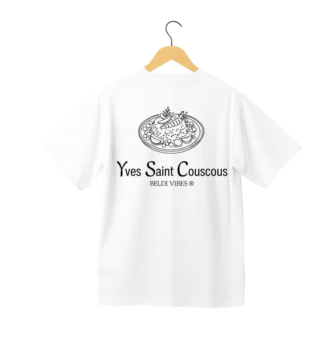 OverSize "YVES SAINT COUSCOUS" T-shirt / MOROCCAN LUXURY BRANDs Collection