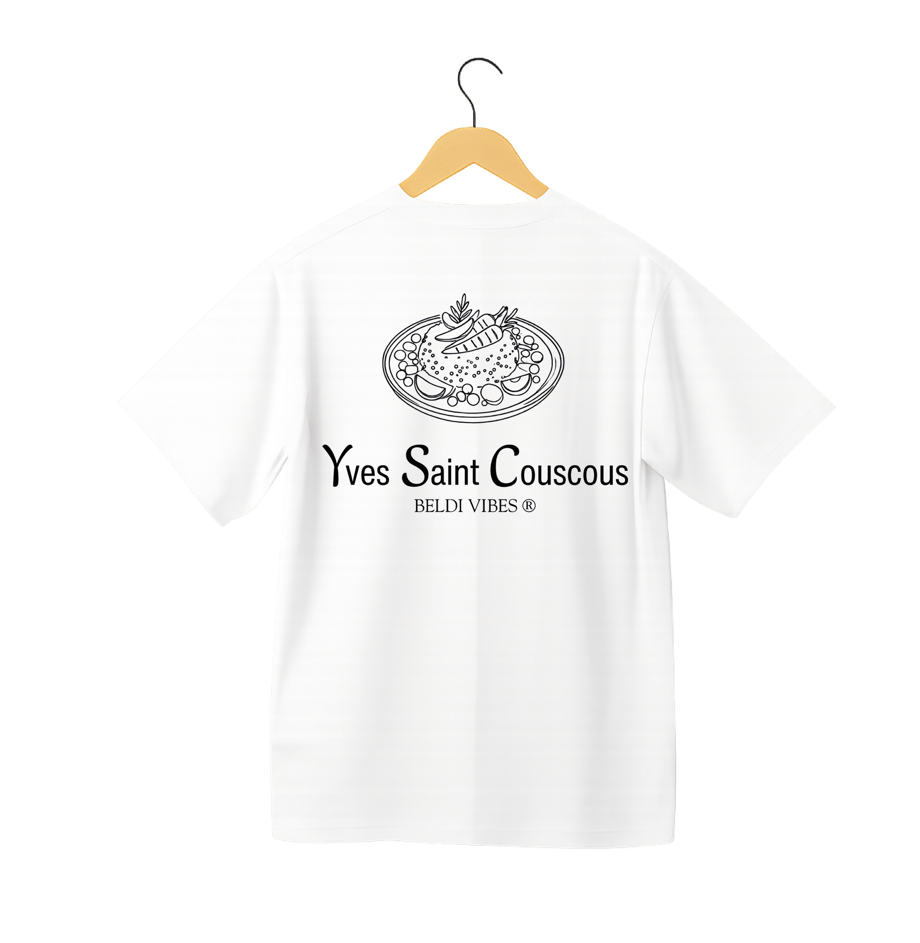OverSize "YVES SAINT COUSCOUS" T-shirt / MOROCCAN LUXURY BRANDs Collection