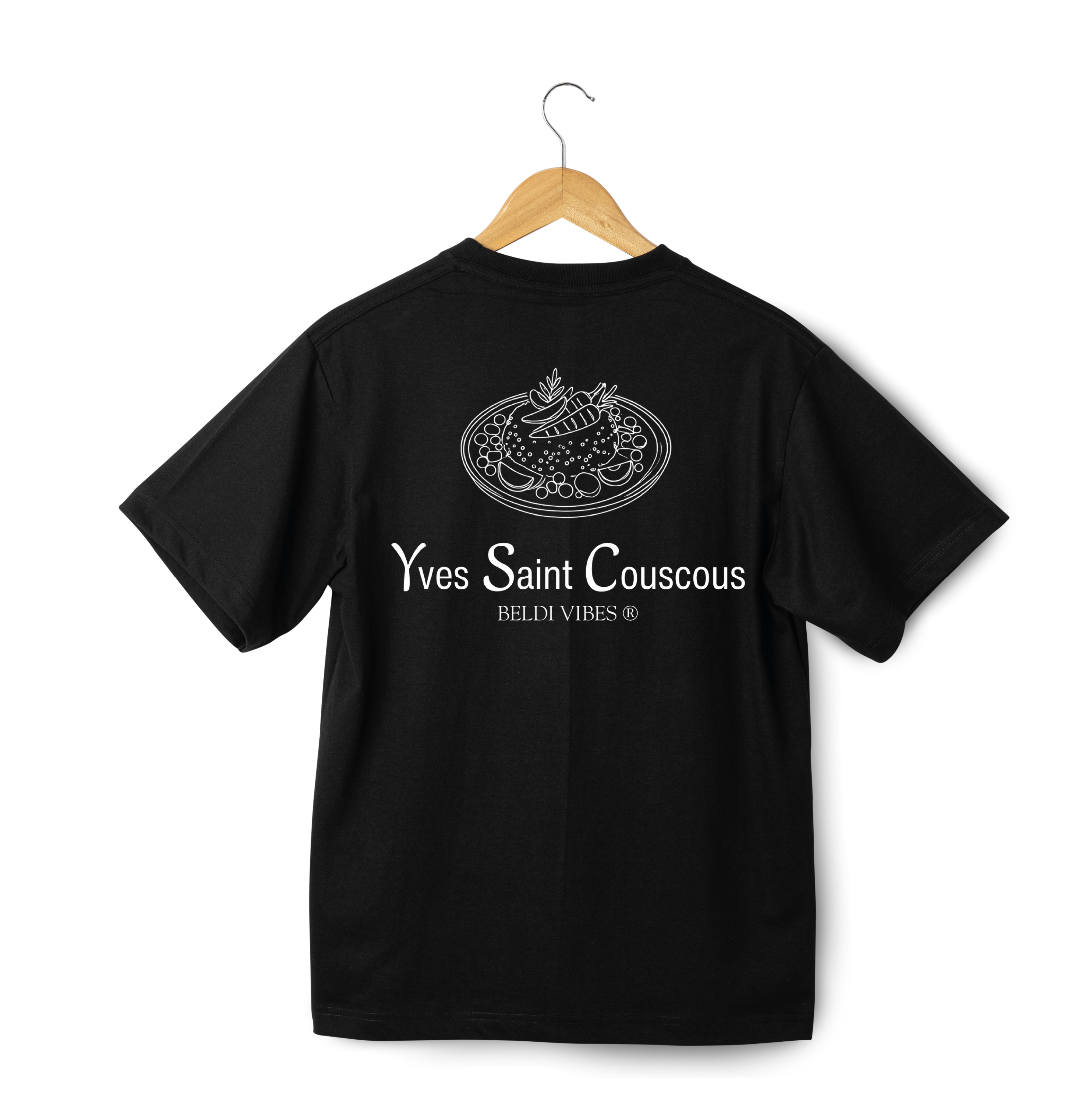 OverSize "YVES SAINT COUSCOUS" T-shirt / MOROCCAN LUXURY BRANDs Collection