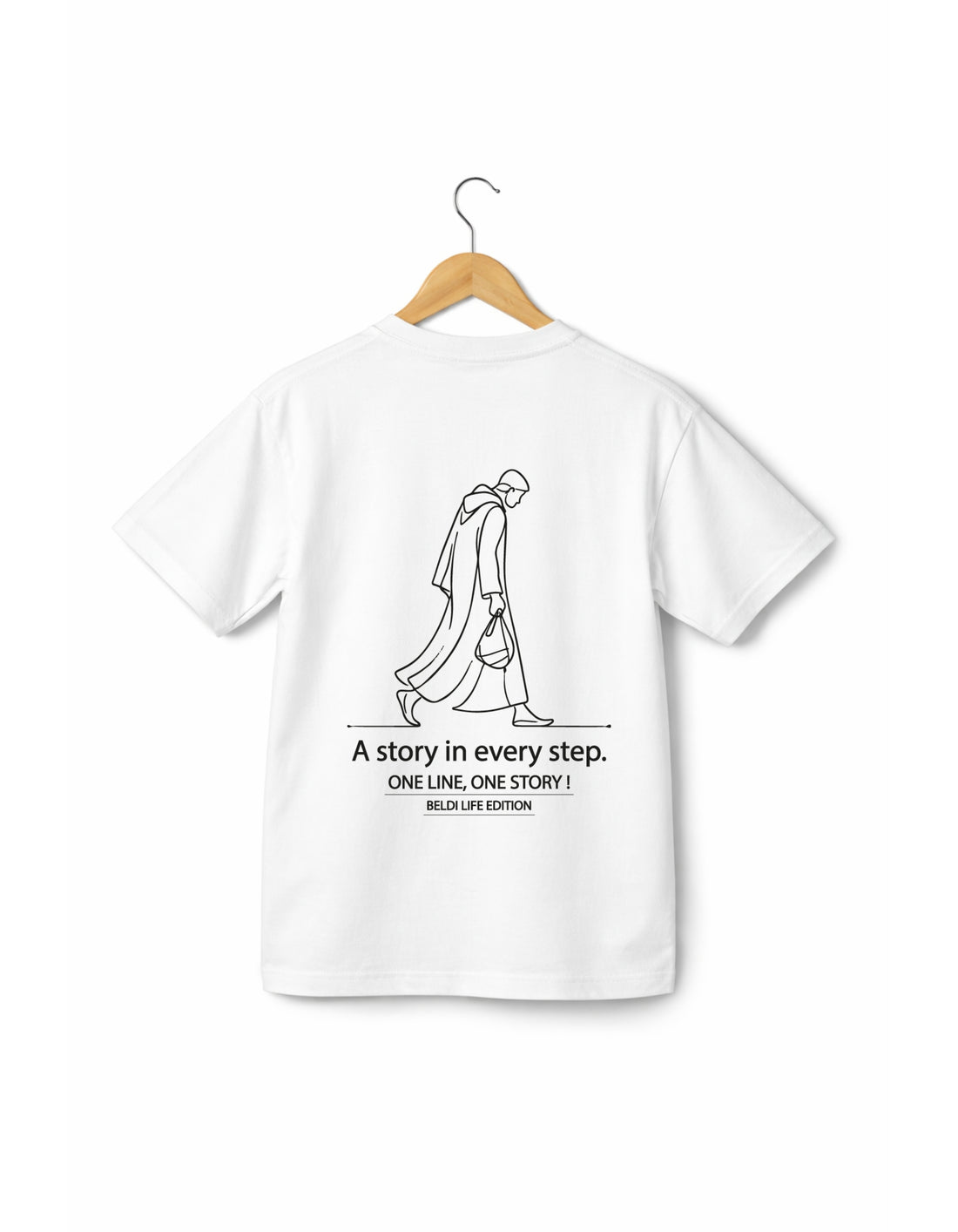 OverSize "JELLABA" T-shirt / ONE LINE ONE STORY Collection