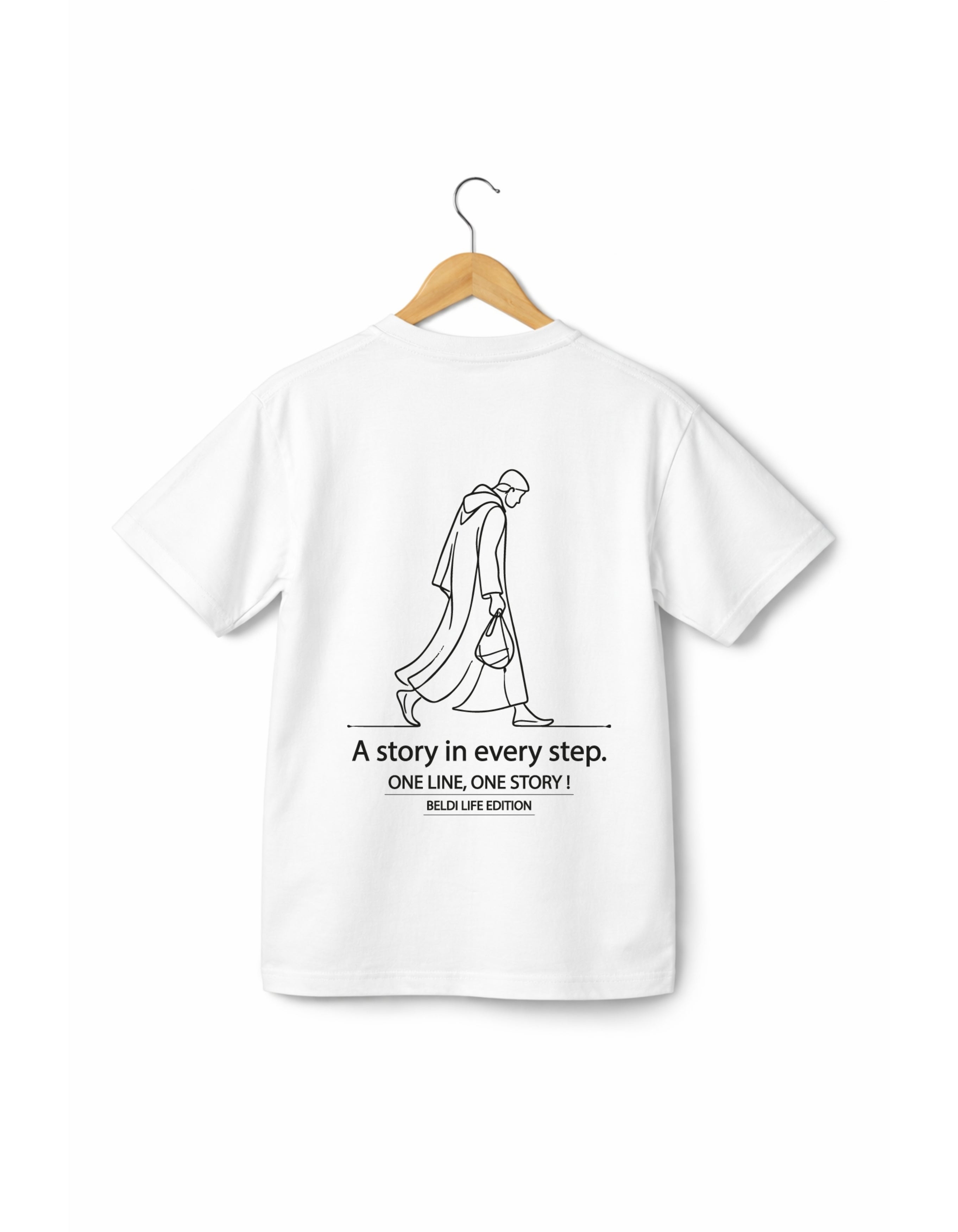 OverSize "JELLABA" T-shirt / ONE LINE ONE STORY Collection