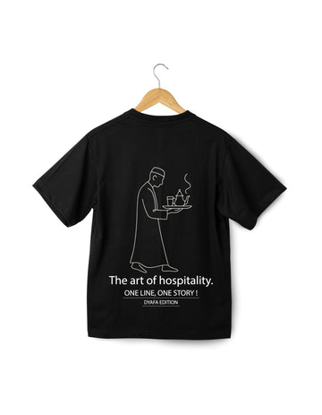 OverSize "HOSPITALITY" T-shirt / ONE LINE ONE STORY Collection