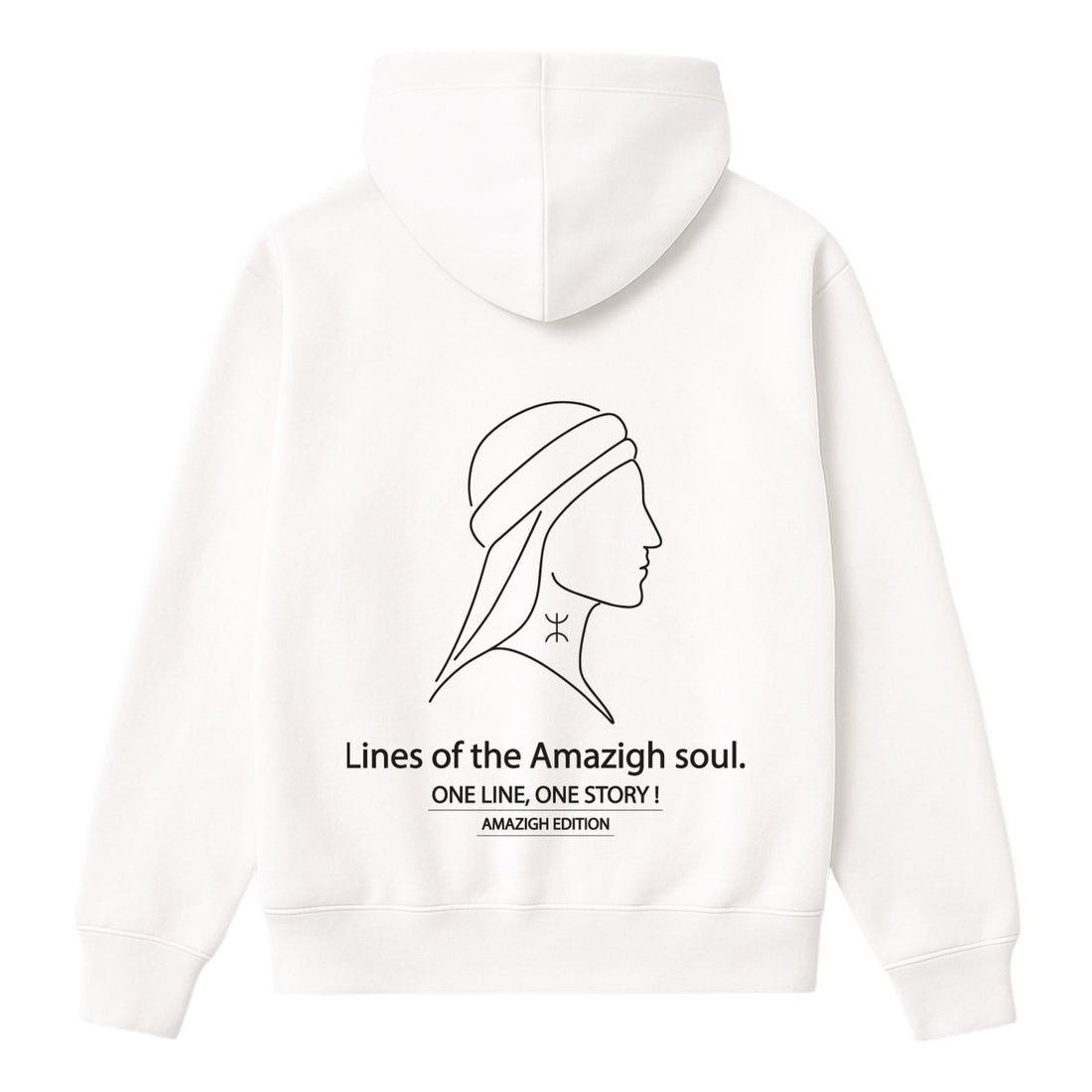 OverSize "AMAZIGH" Hoodie/ ONE LINE _ ONE STORY Collection
