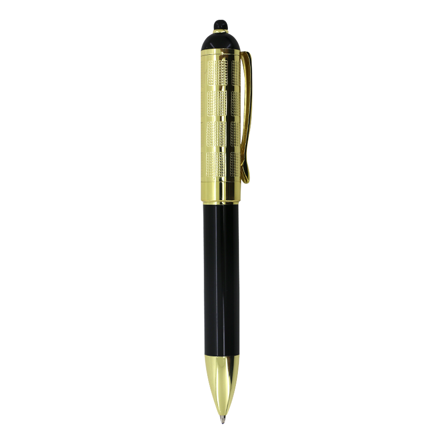parure de stylos dorés avec boite