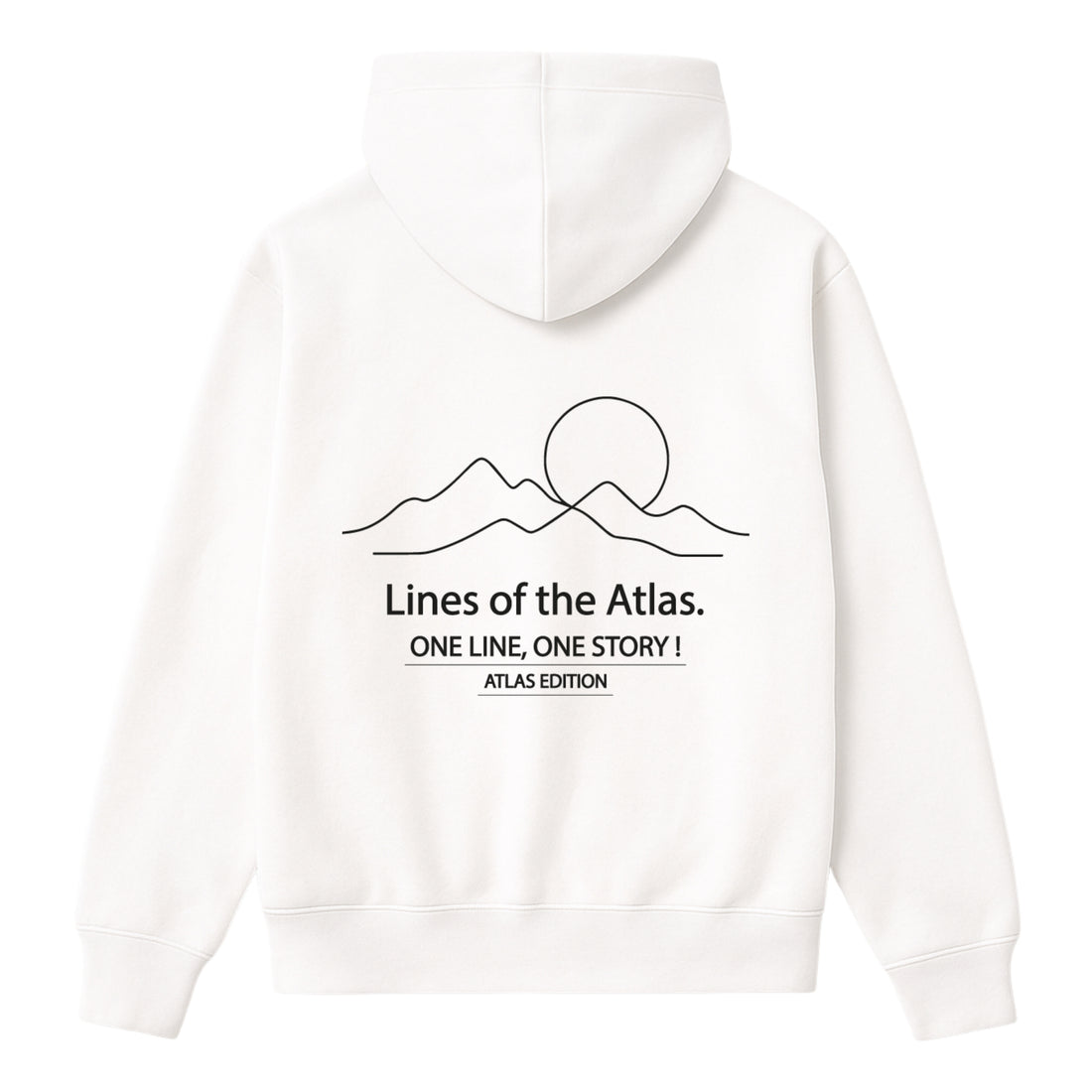 OverSize "ATLAS" Hoodie/ ONE LINE _ ONE STORY Collection