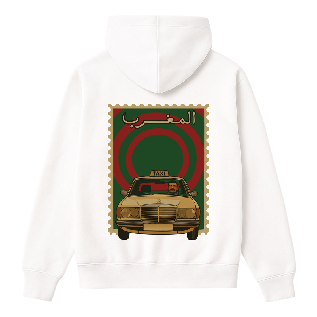 OverSize "GRAND TAXI MERCEDES 240" Hoodie/ MOROCCAN NOSTALGIA Collection