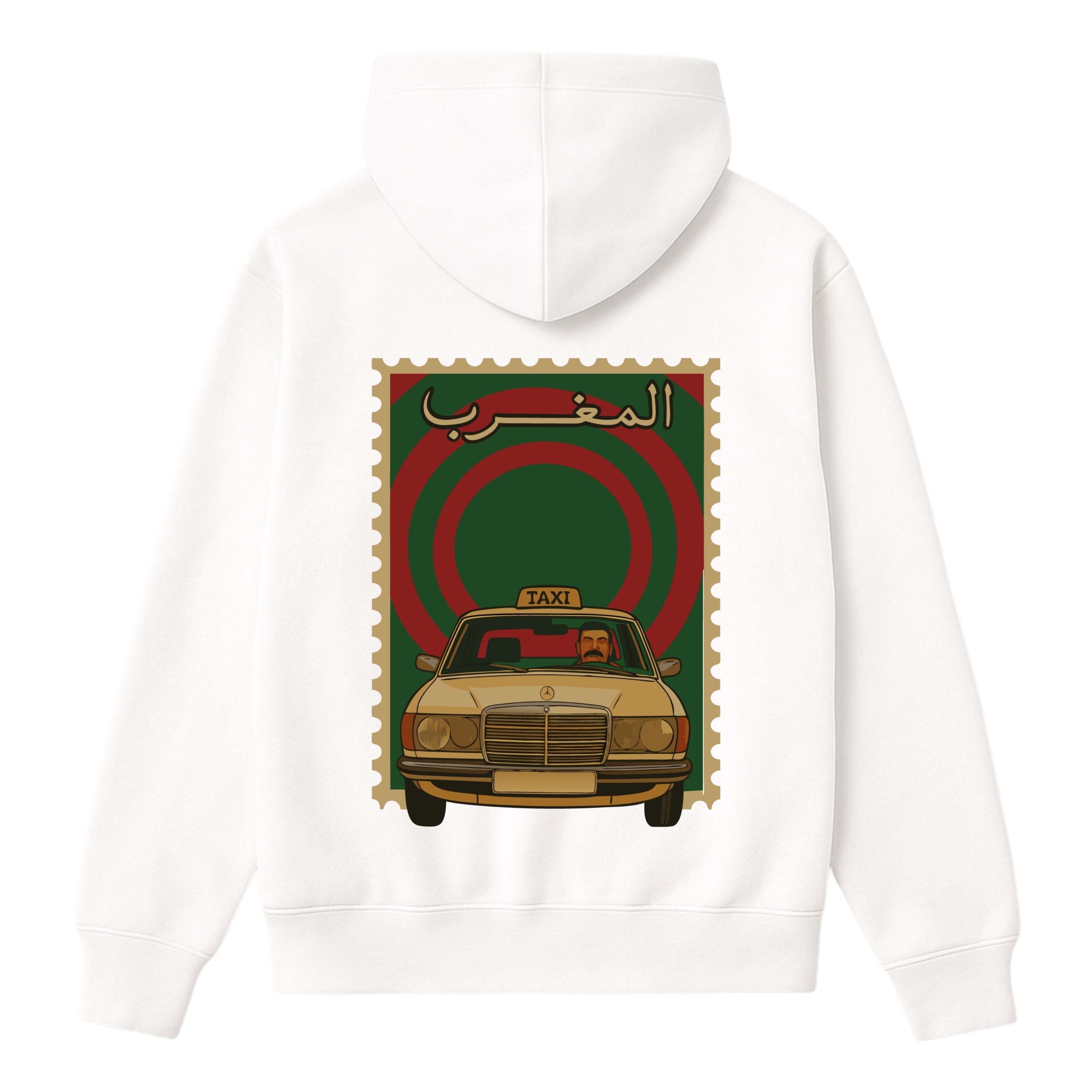 OverSize "GRAND TAXI MERCEDES 240" Hoodie/ MOROCCAN NOSTALGIA Collection