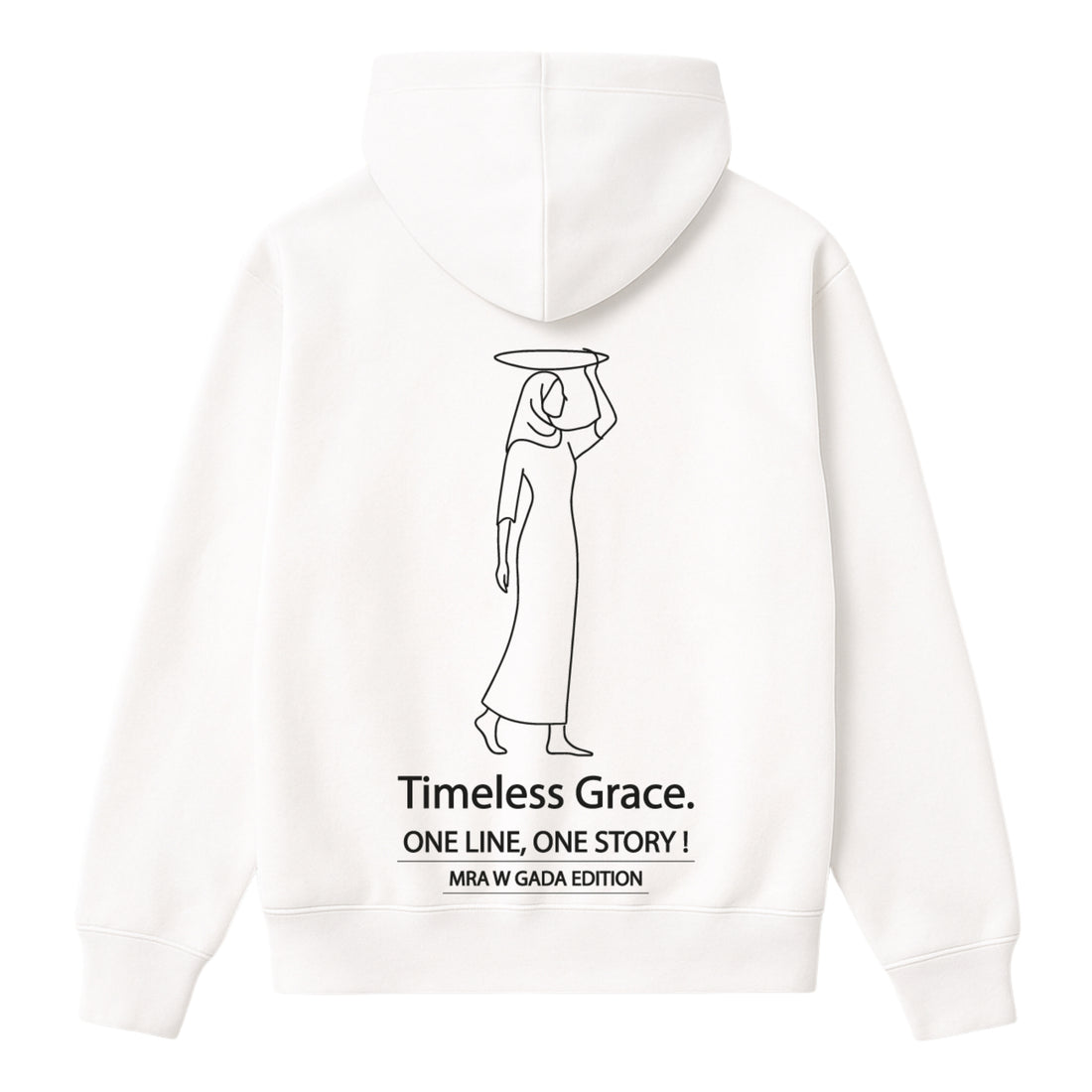 OverSize "MRA W GADA" Hoodie/ ONE LINE _ ONE STORY Collection