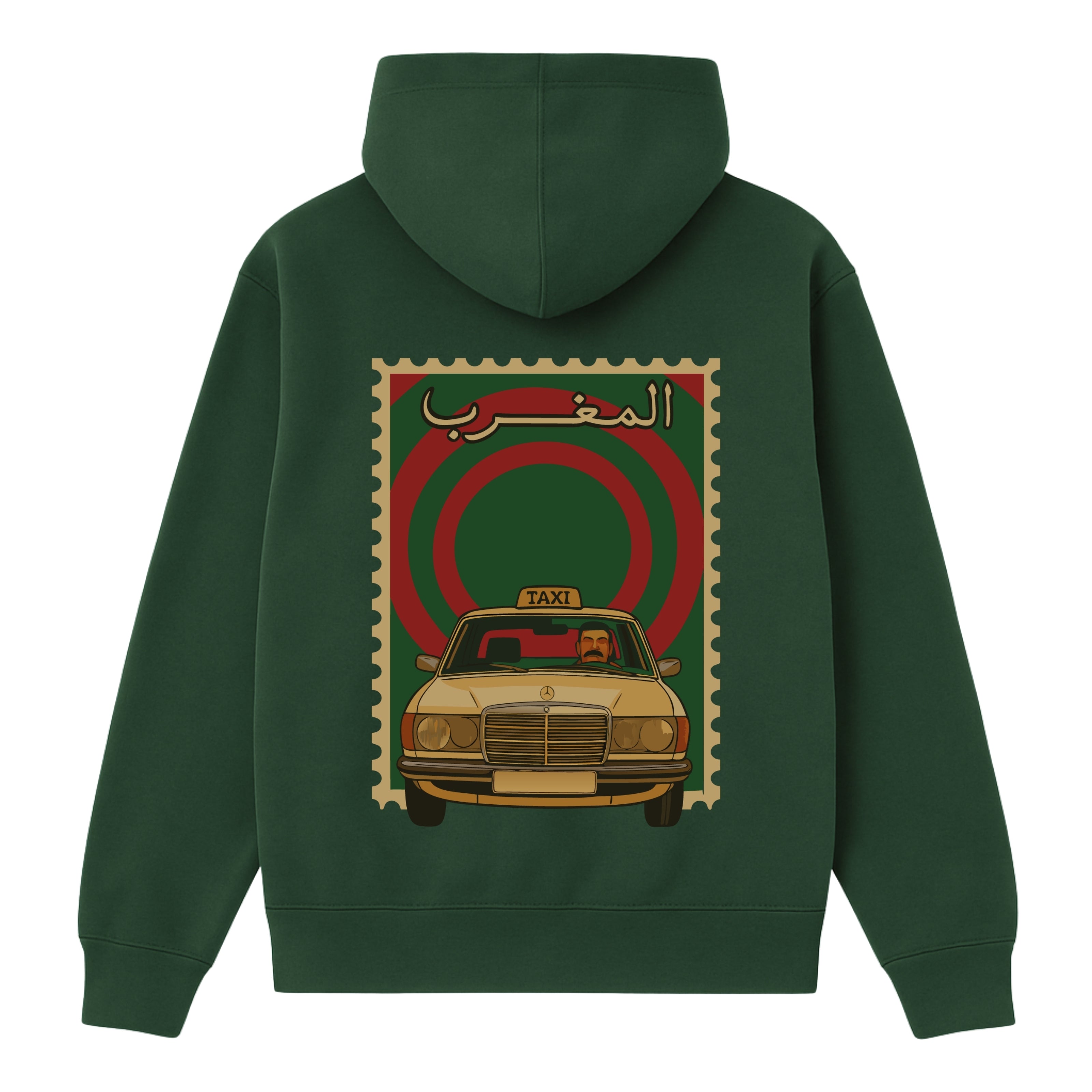 OverSize "GRAND TAXI MERCEDES 240" Hoodie/ MOROCCAN NOSTALGIA Collection