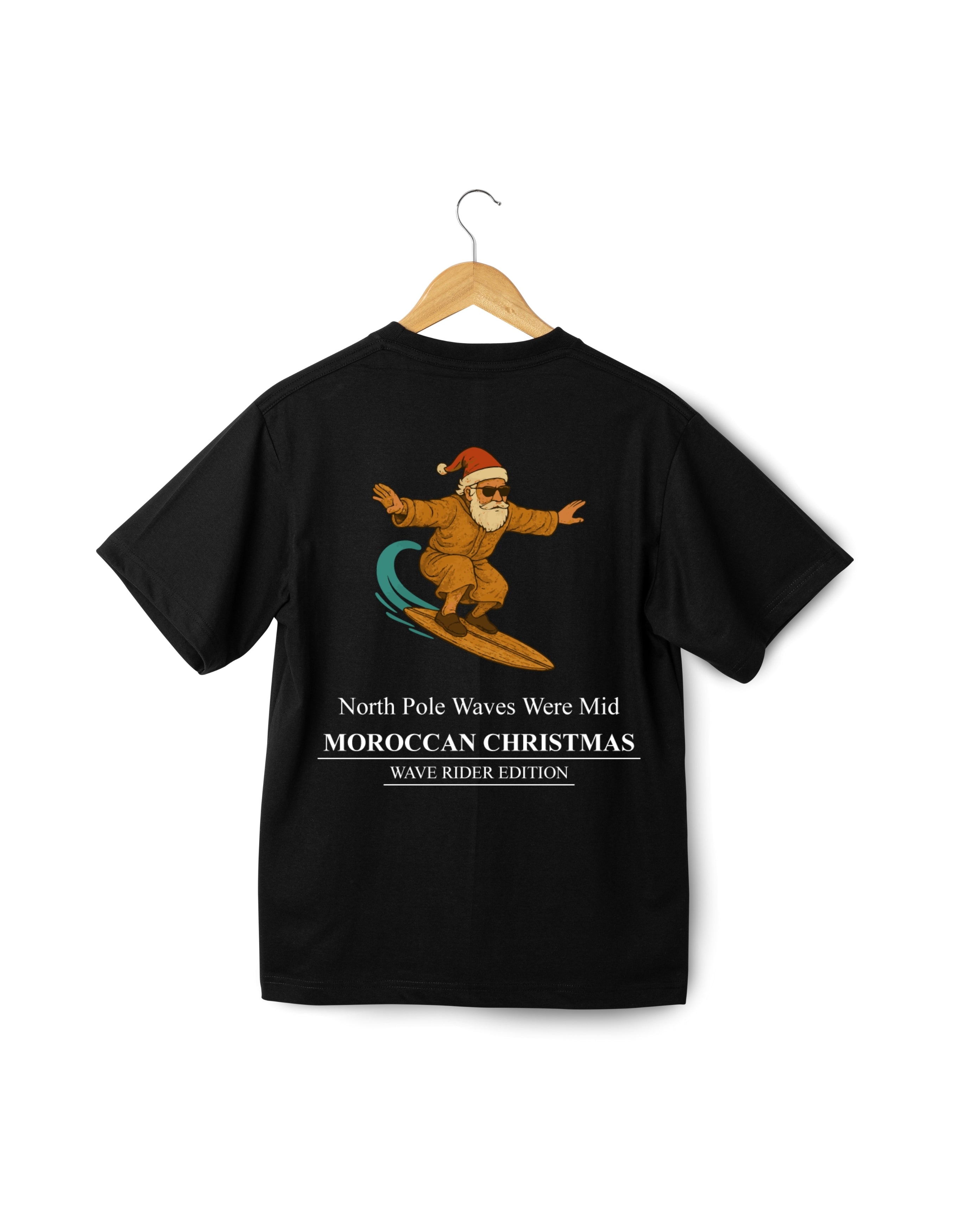 OverSize "SANTA SURFING" T-shirt / MOROCCAN CHRISTMAS Collection