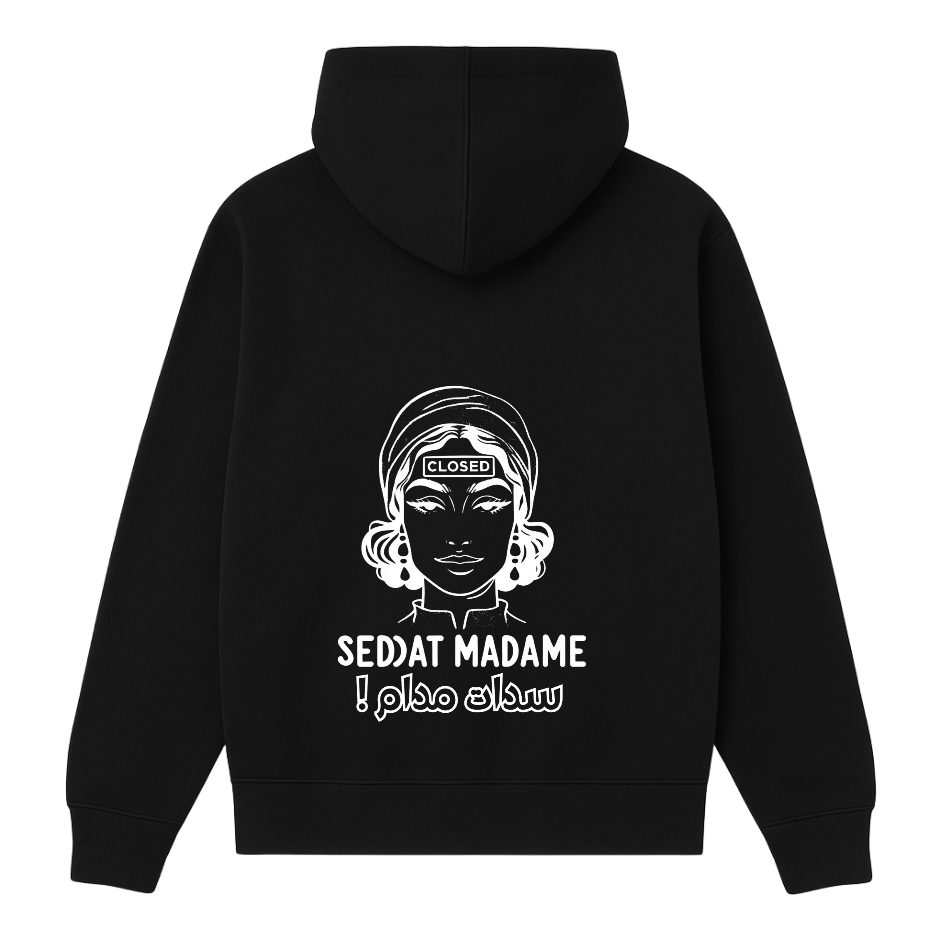 OverSize "SEDDAT MADAME" Hoodie/ MOROCCAN_QUOTES Collection