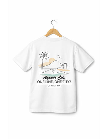 OverSize "AGADIR" T-shirt / ONE LINE ONE CITY Collection