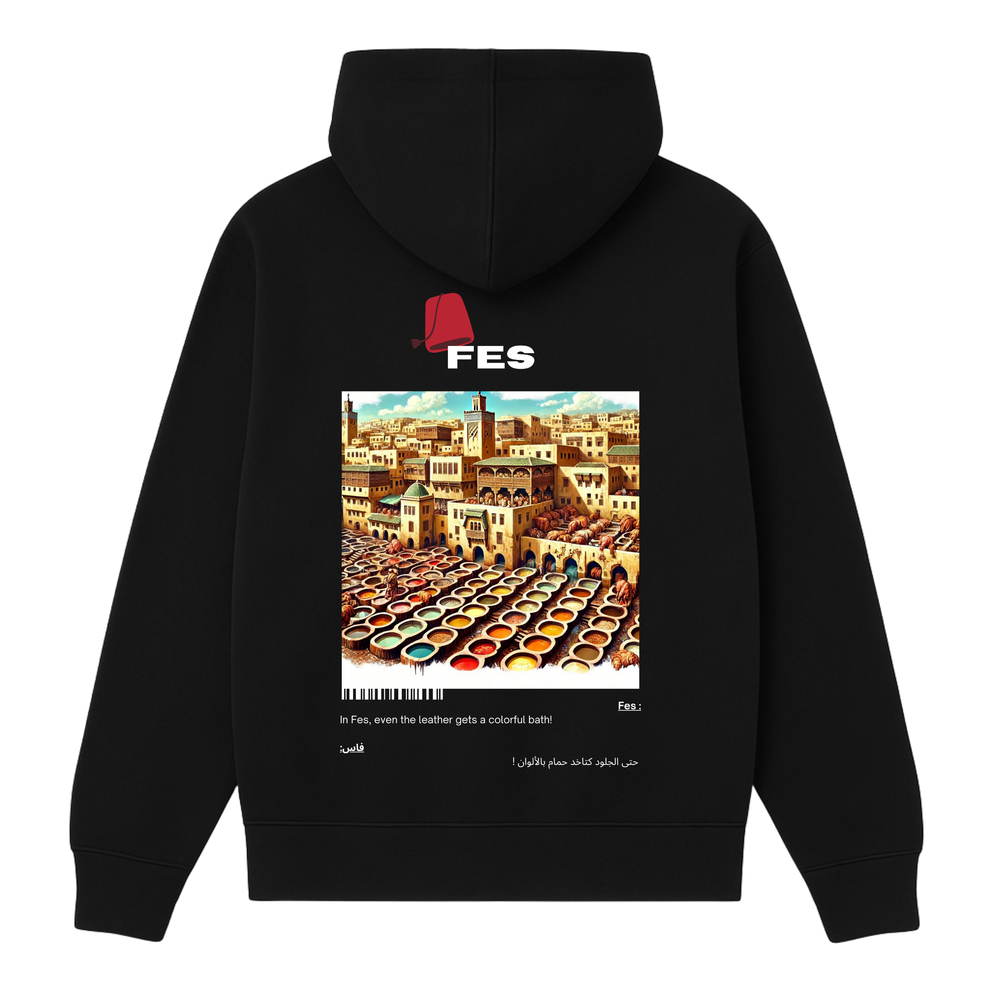 OverSize "FES" Hoodie / BELDI_CITIES Collection