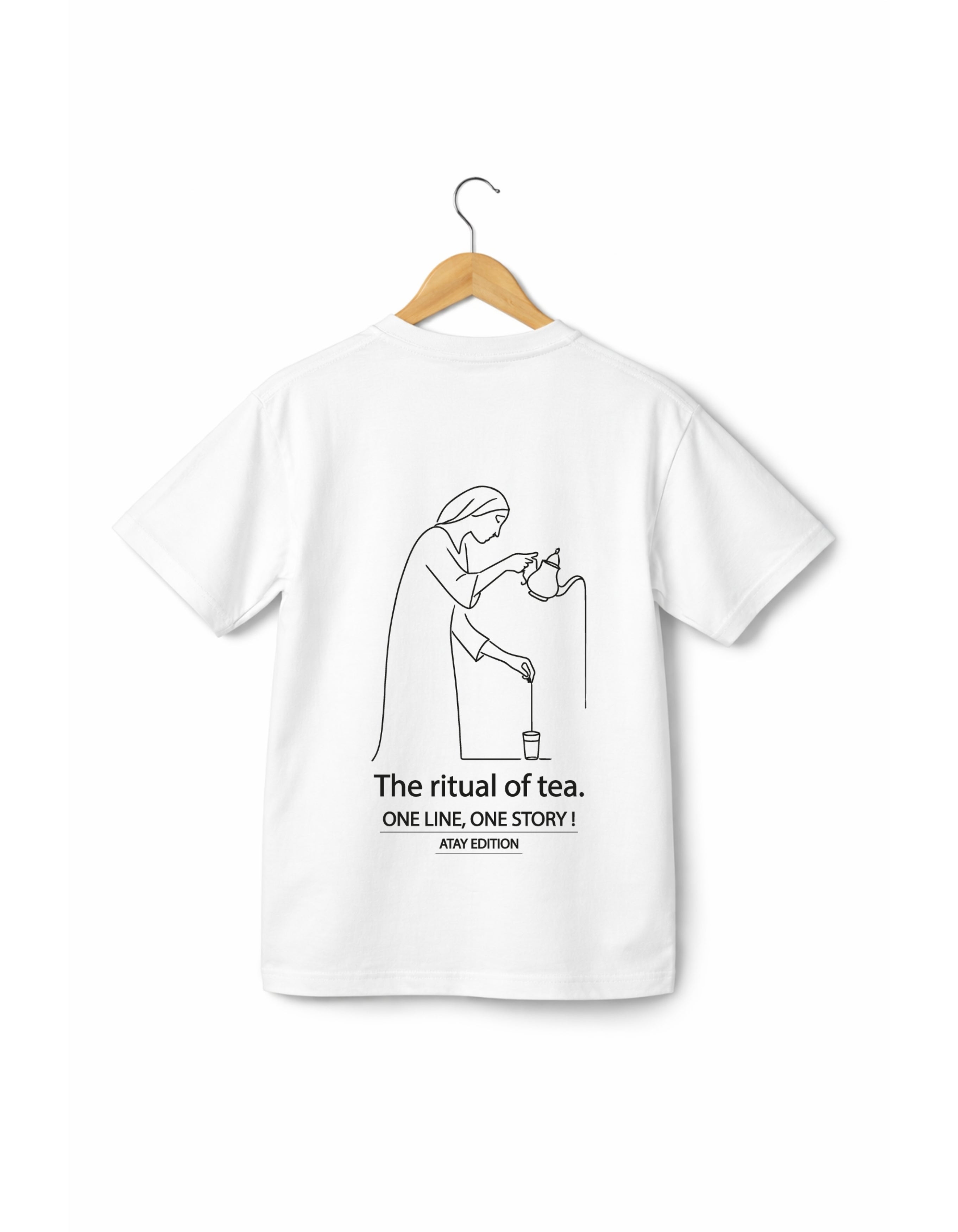 OverSize "RITUAL OF TEA" T-shirt / ONE LINE ONE STORY Collection