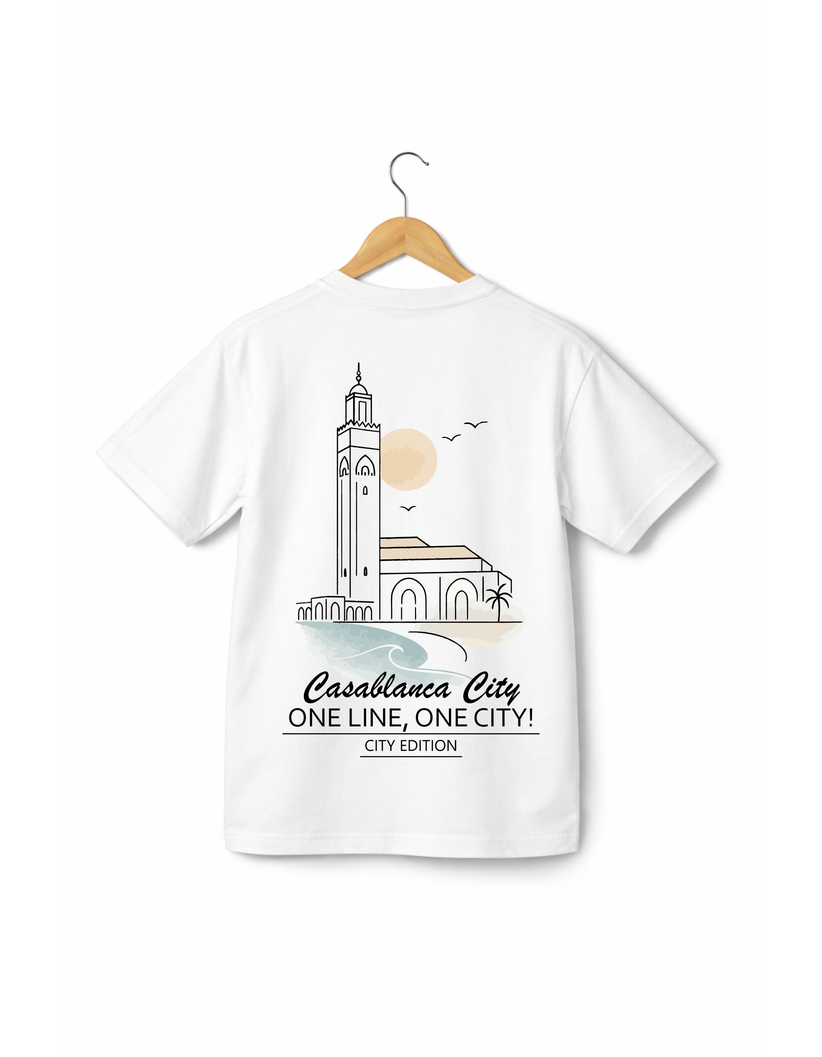 OverSize "CASABLANCA" T-shirt / ONE LINE ONE CITY Collection