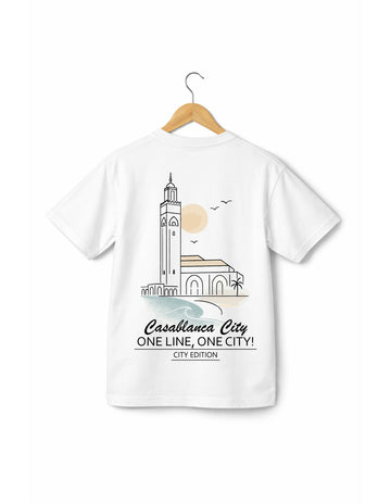 OverSize "CASABLANCA" T-shirt / ONE LINE ONE CITY Collection