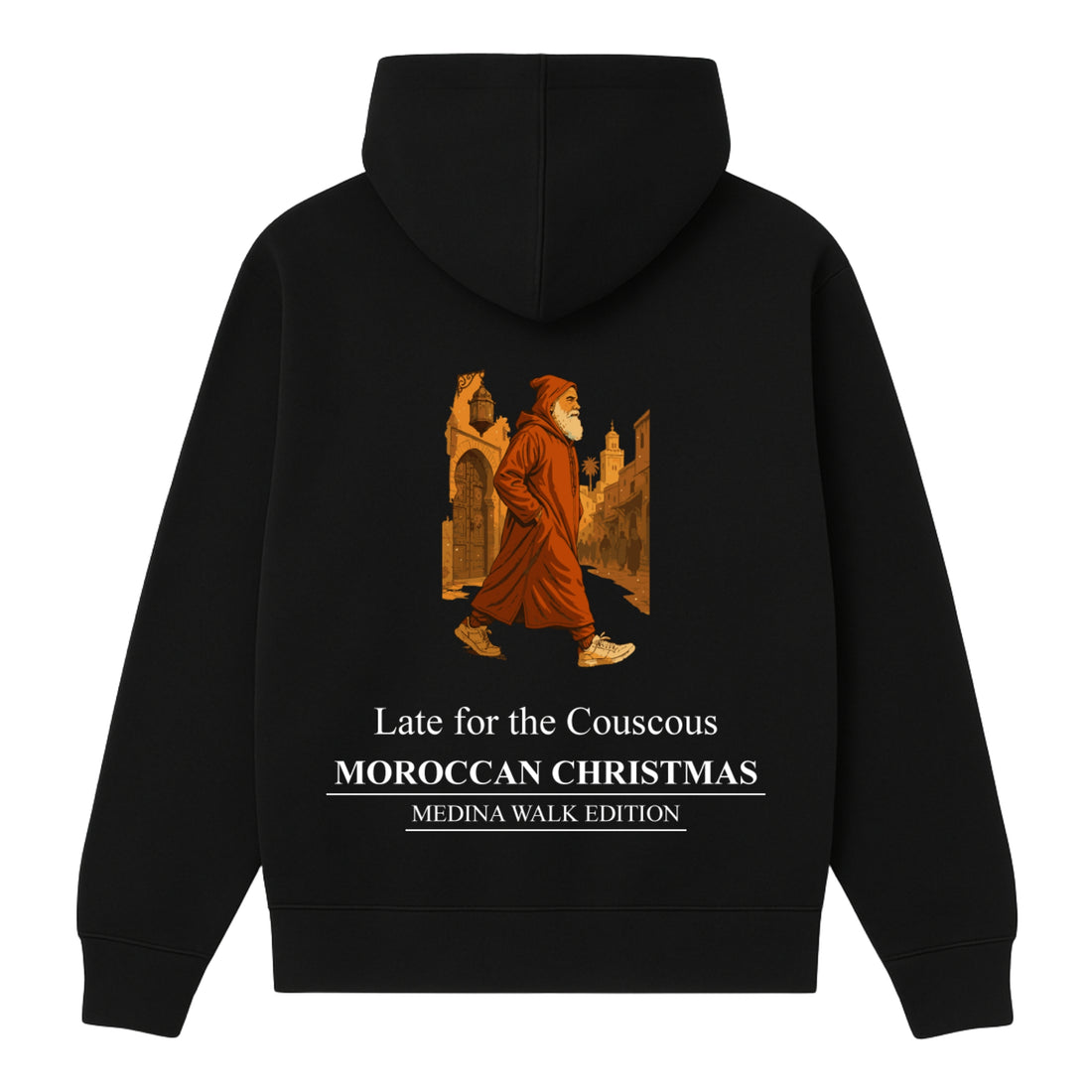 OverSize "LATE FOR THE COUSCOUS" Hoodie / MOROCCAN_CHRISTMAS Collection