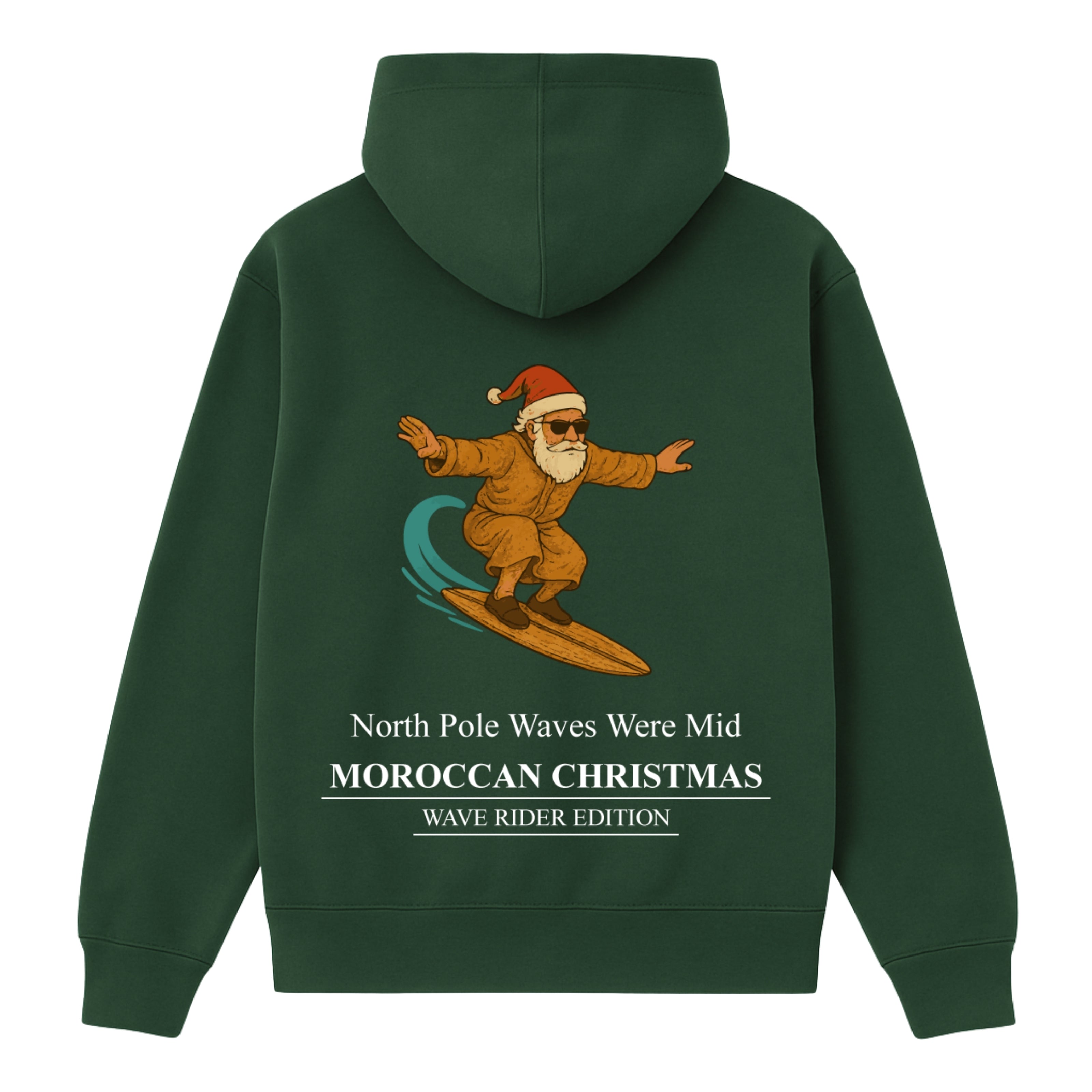 OverSize "SANTA SURFING" Hoodie / MOROCCAN_CHRISTMAS Collection