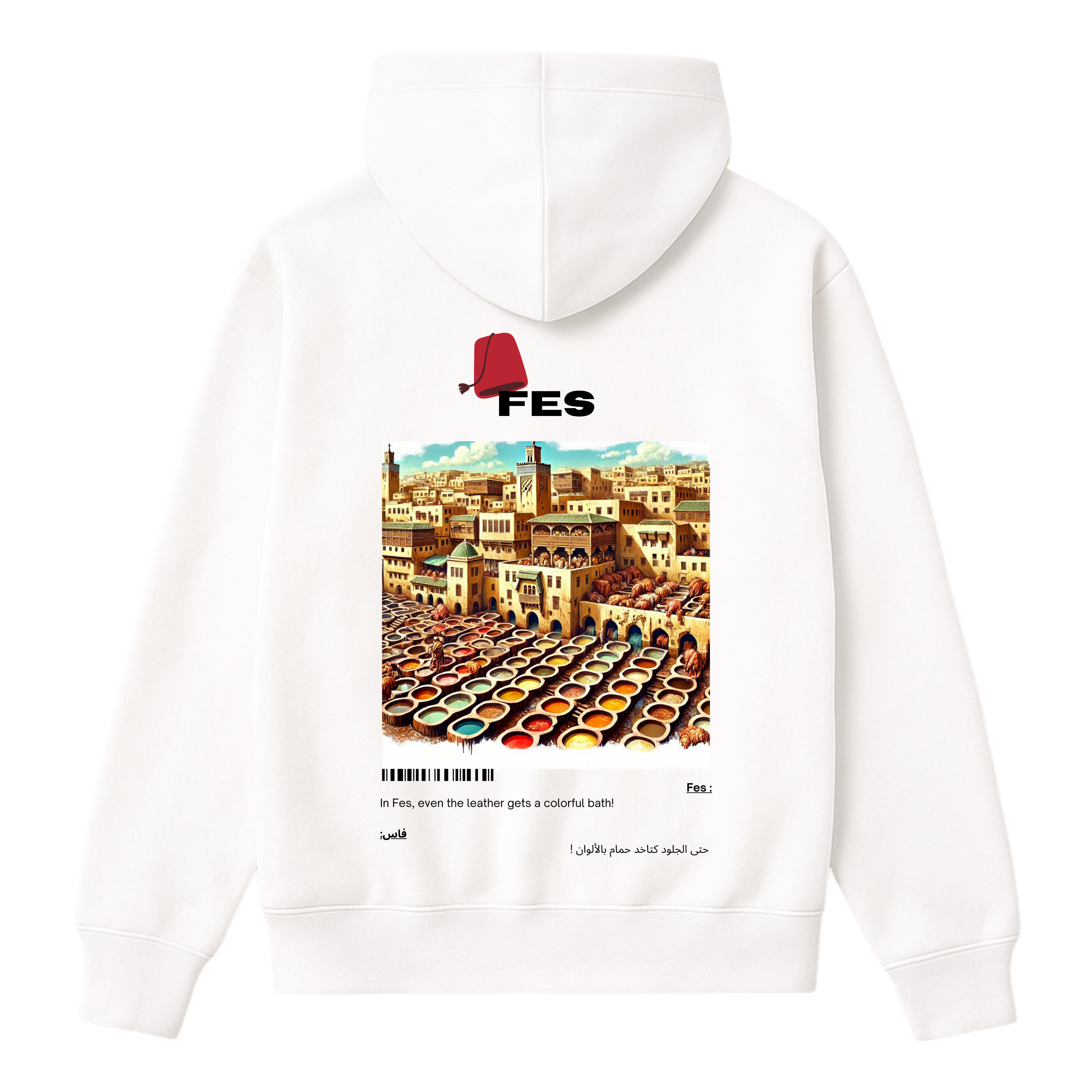 OverSize "FES" Hoodie / BELDI_CITIES Collection