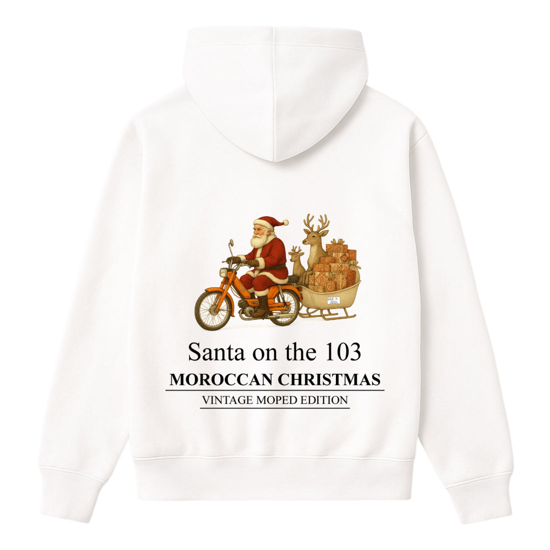 OverSize "VINTAGE MOPED" Hoodie / MOROCCAN_CHRISTMAS Collection