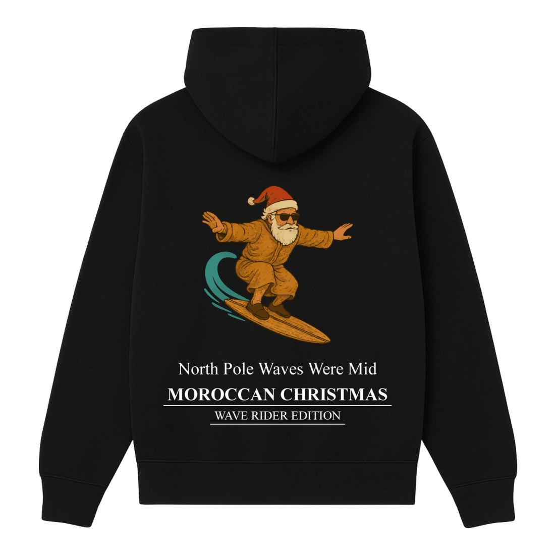 OverSize "SANTA SURFING" Hoodie / MOROCCAN_CHRISTMAS Collection