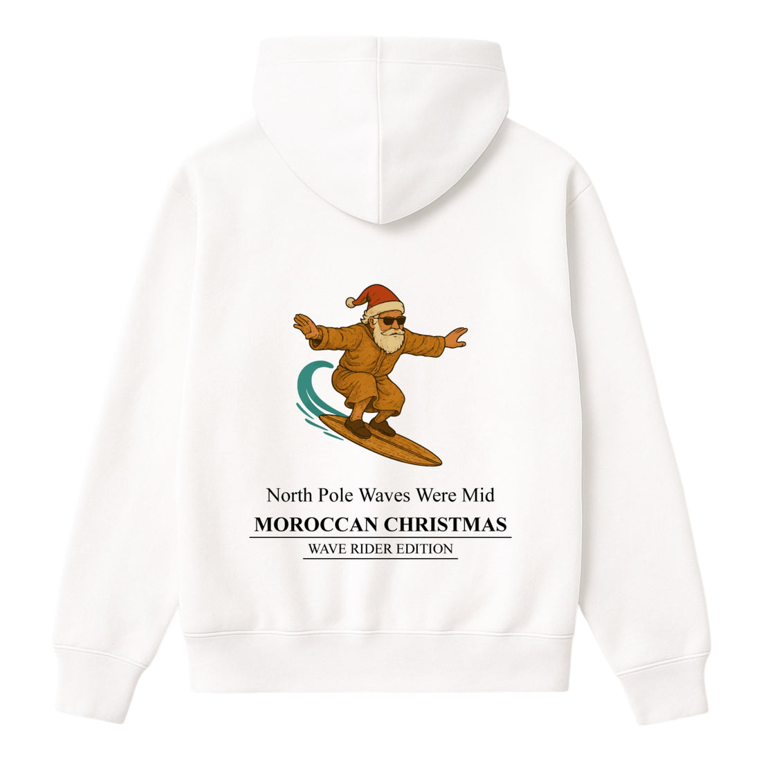 OverSize "SANTA SURFING" Hoodie / MOROCCAN_CHRISTMAS Collection