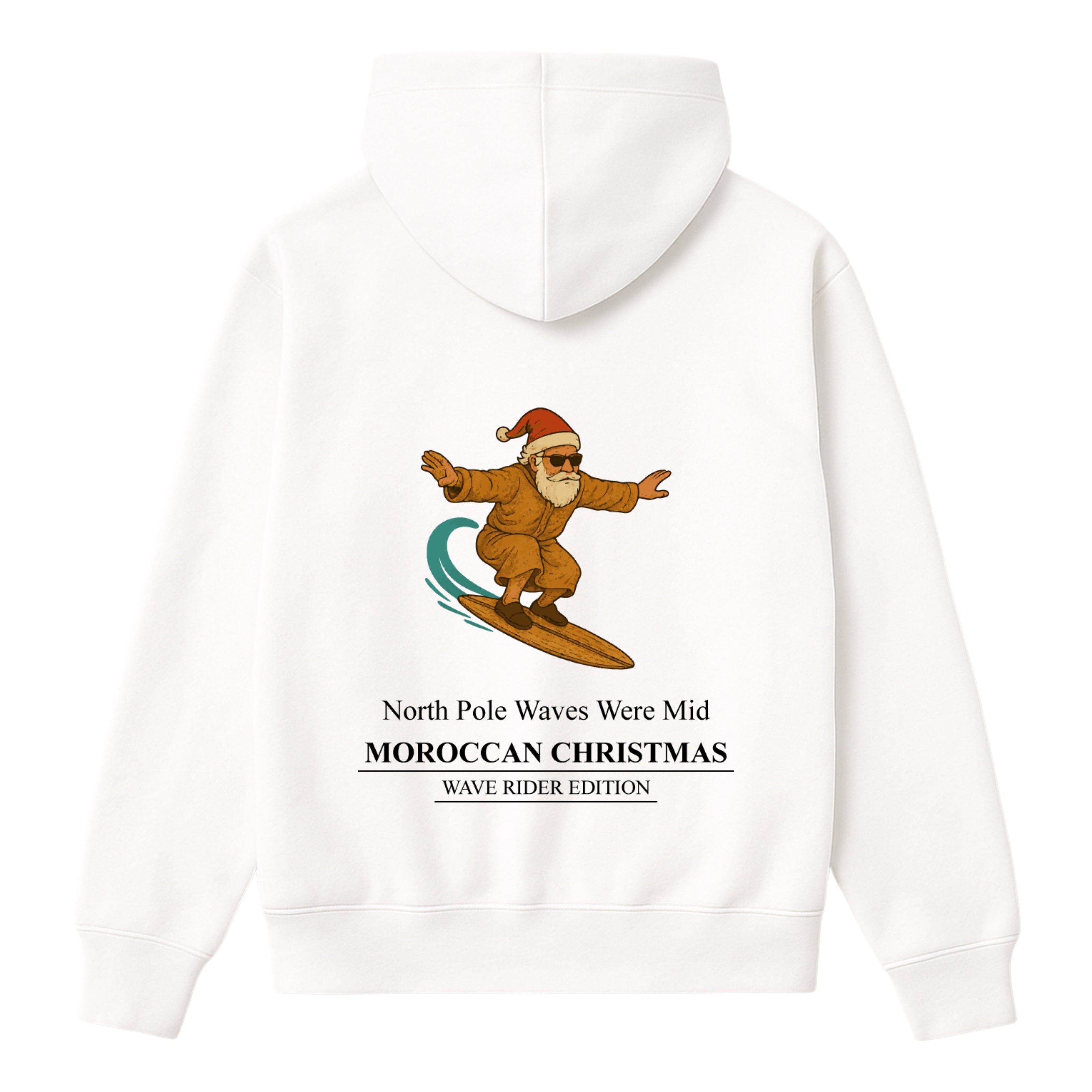 OverSize "SANTA SURFING" Hoodie / MOROCCAN_CHRISTMAS Collection