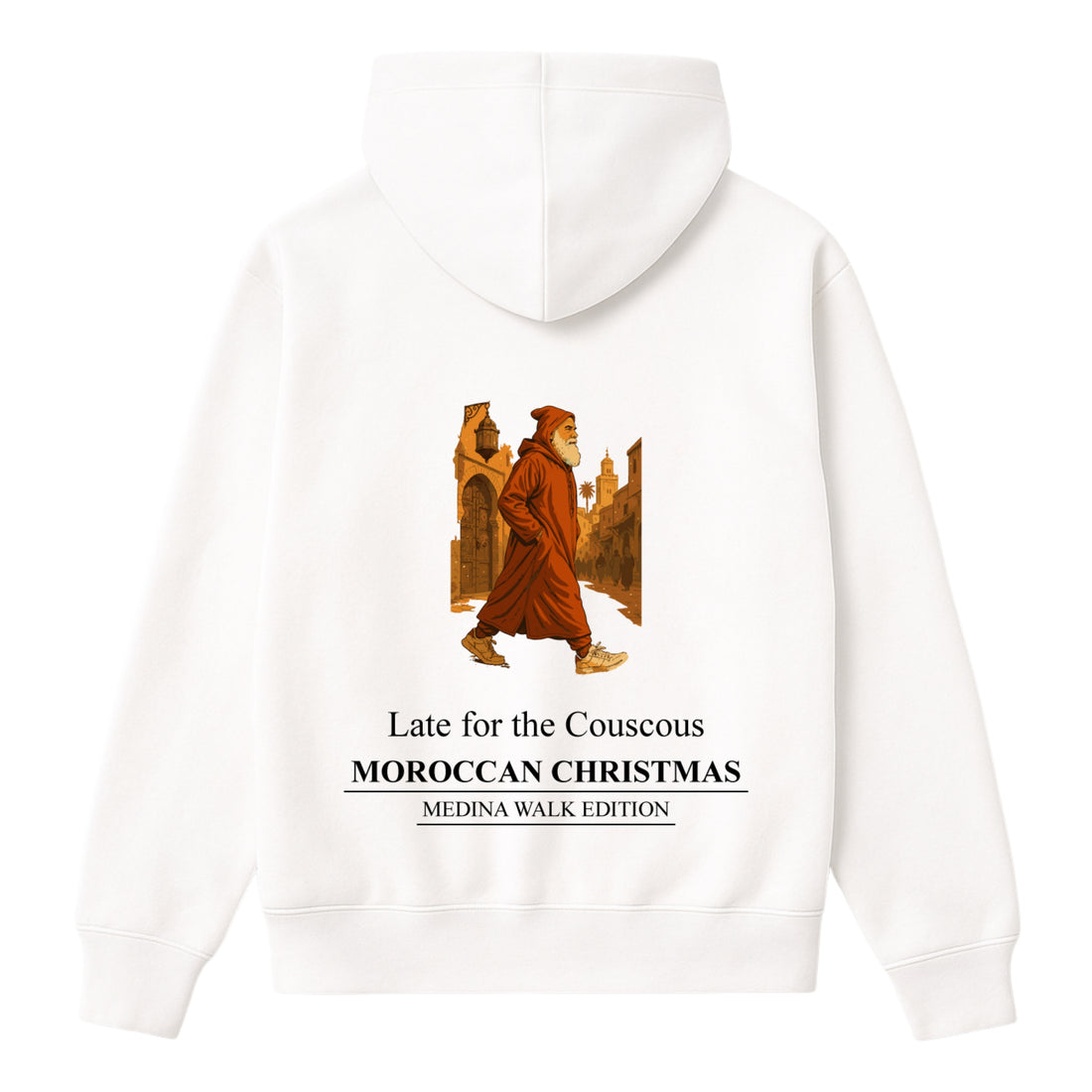 OverSize "LATE FOR THE COUSCOUS" Hoodie / MOROCCAN_CHRISTMAS Collection