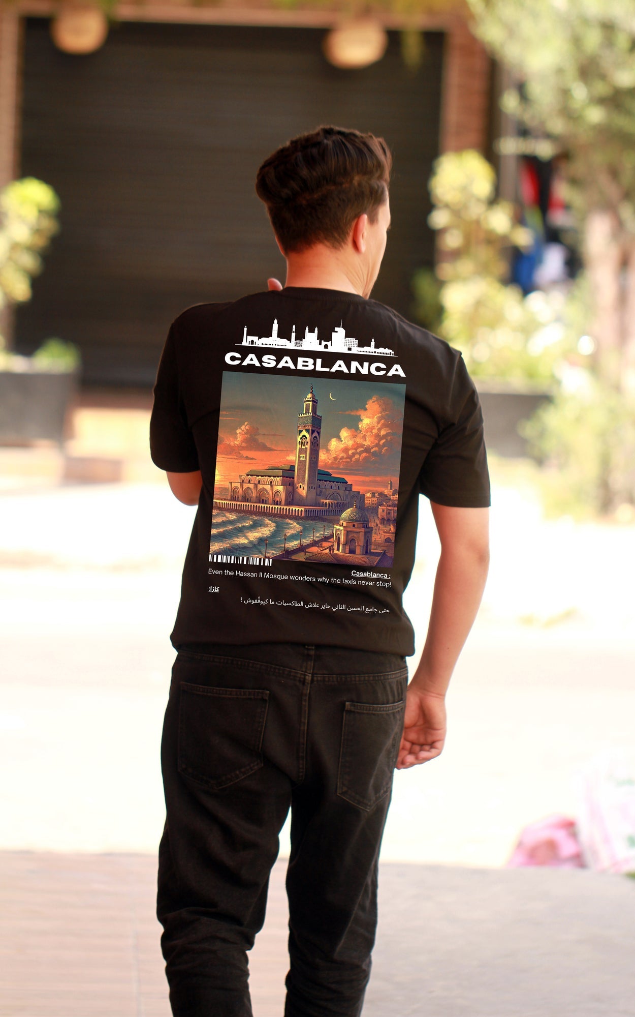 OverSize "CASABLANCA V2" T-shirt / BELDI_CITIES Collection