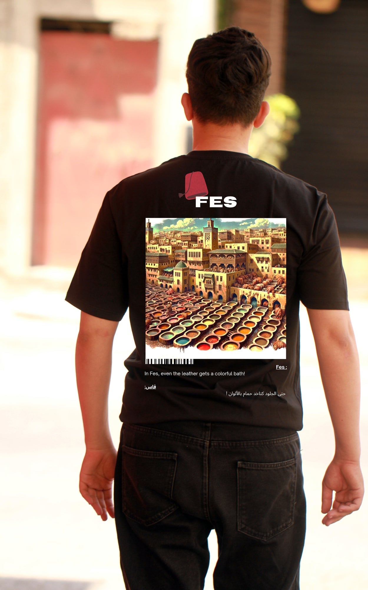 OverSize "FES" T-shirt / BELDI_CITIES Collection
