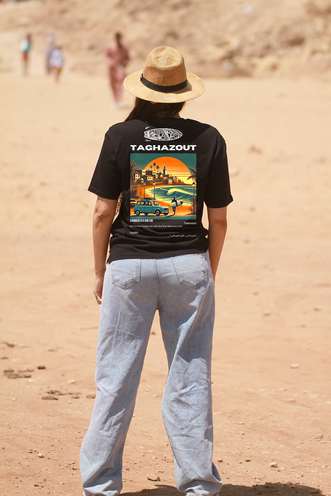 OverSize "TAGHAZOUT V2" T-shirt / BELDI_CITIES Collection