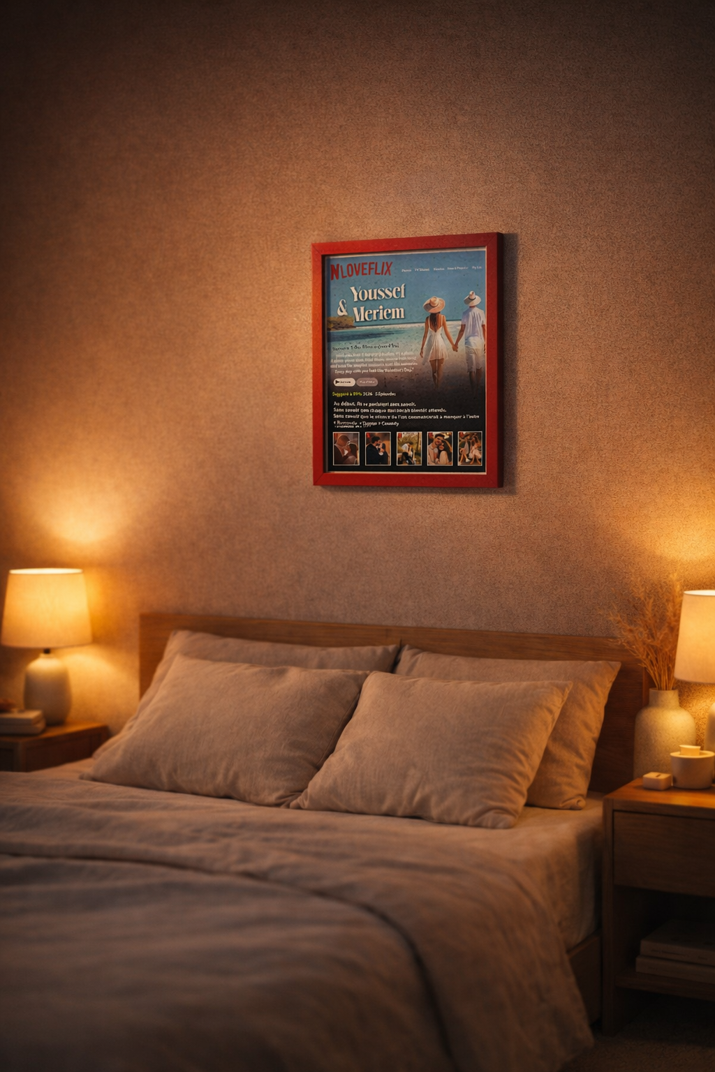 Tableau "LOVEFLIX" Personnalisable