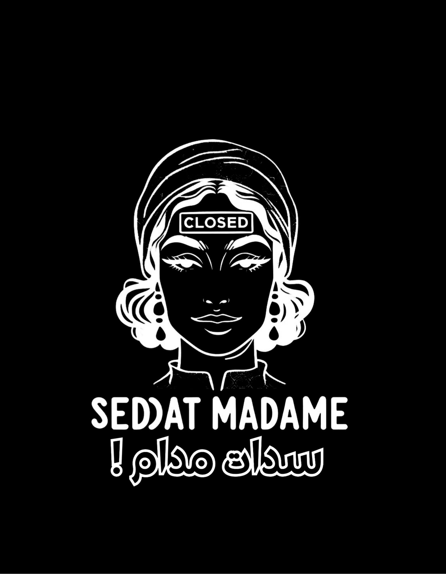 OverSize "SEDDAT MADAME" T-shirt / BELDI_CITIES Collection