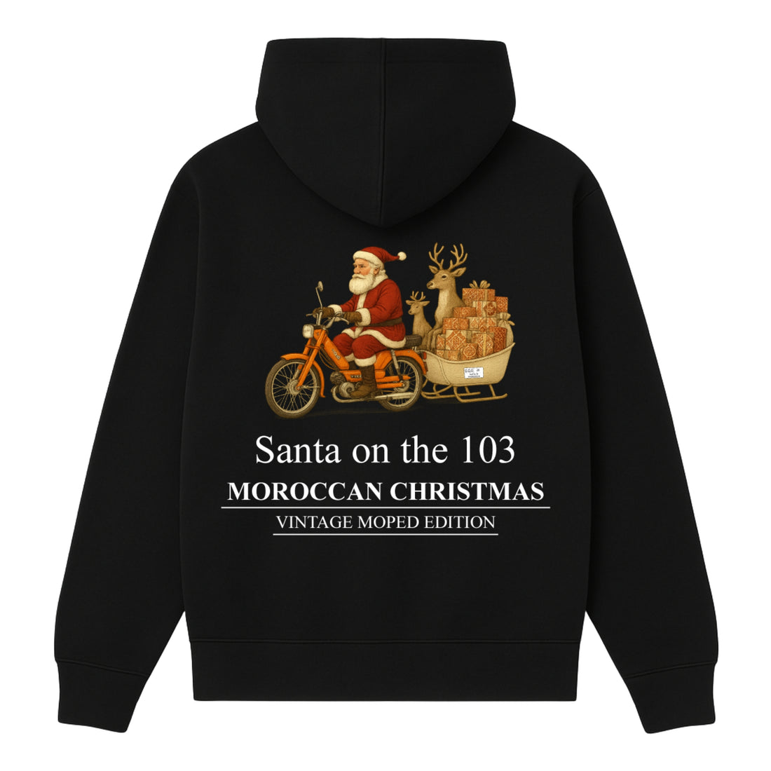 OverSize "VINTAGE MOPED" Hoodie / MOROCCAN_CHRISTMAS Collection