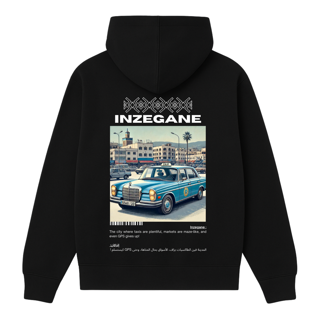 OverSize "INZEGANE" Hoodie / BELDI_CITIES Collection
