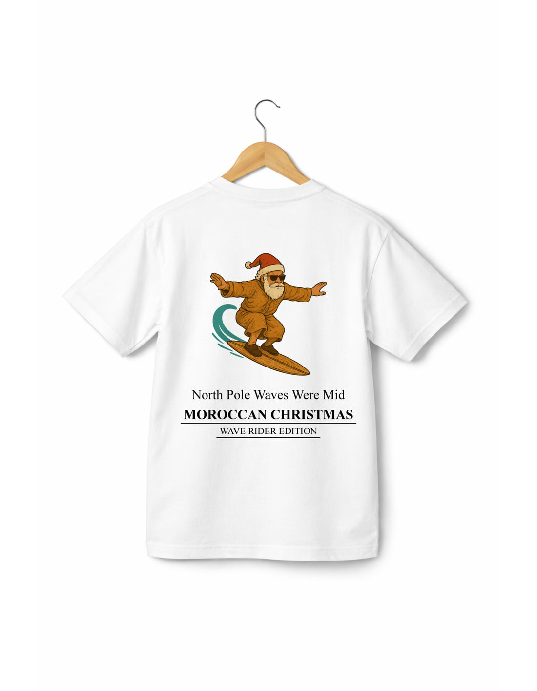 OverSize "SANTA SURFING" T-shirt / MOROCCAN CHRISTMAS Collection