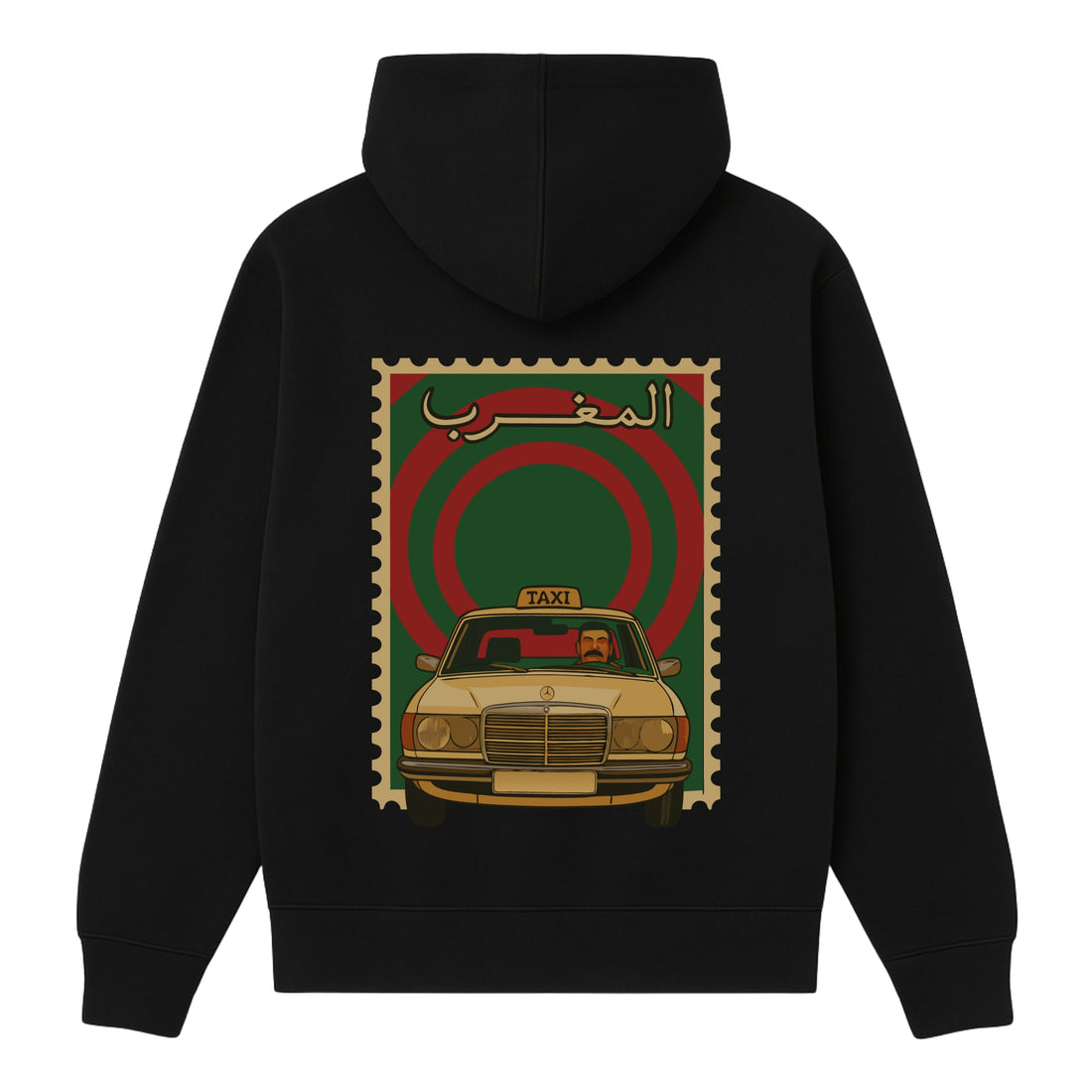 OverSize "GRAND TAXI MERCEDES 240" Hoodie/ MOROCCAN NOSTALGIA Collection