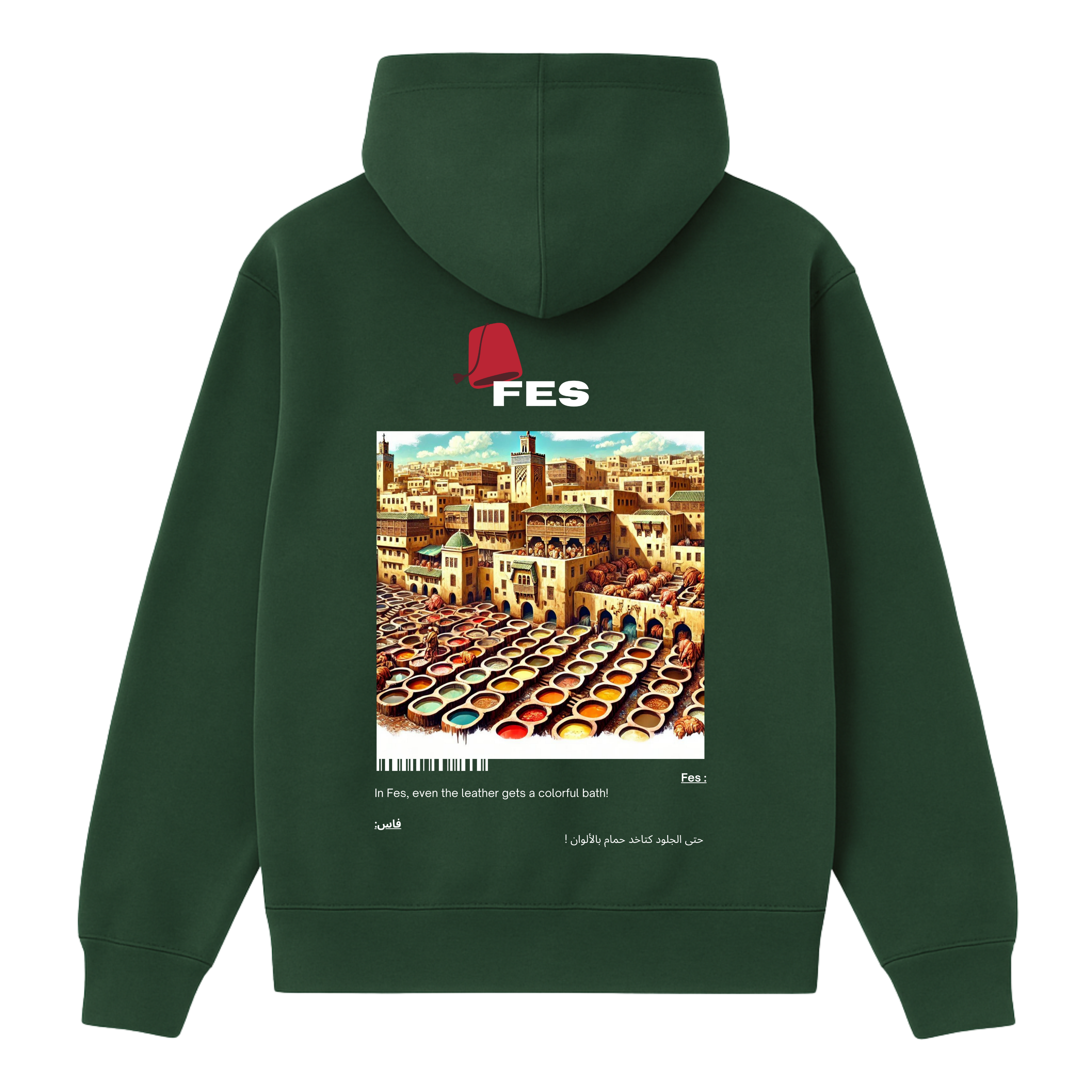 OverSize "FES" Hoodie / BELDI_CITIES Collection