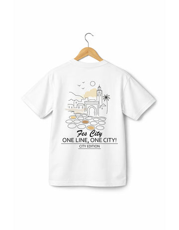 OverSize "FÈS" T-shirt / ONE LINE ONE CITY Collection