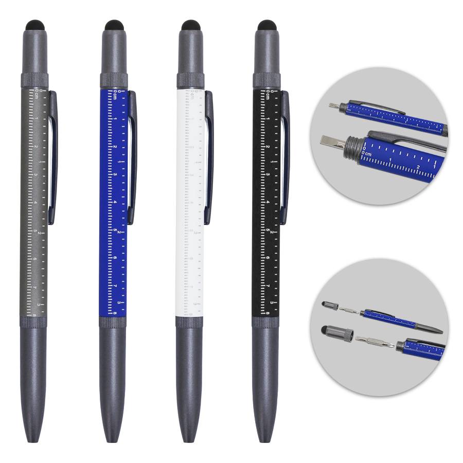 stylo multifonction en aluminium