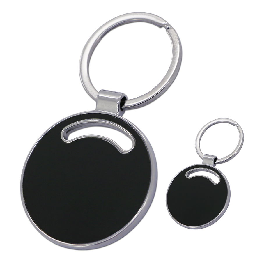 porte-clés rond en métal