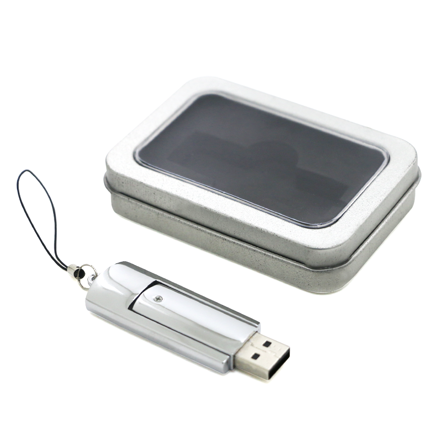 usb rotative publicitaire 8 gb en métal